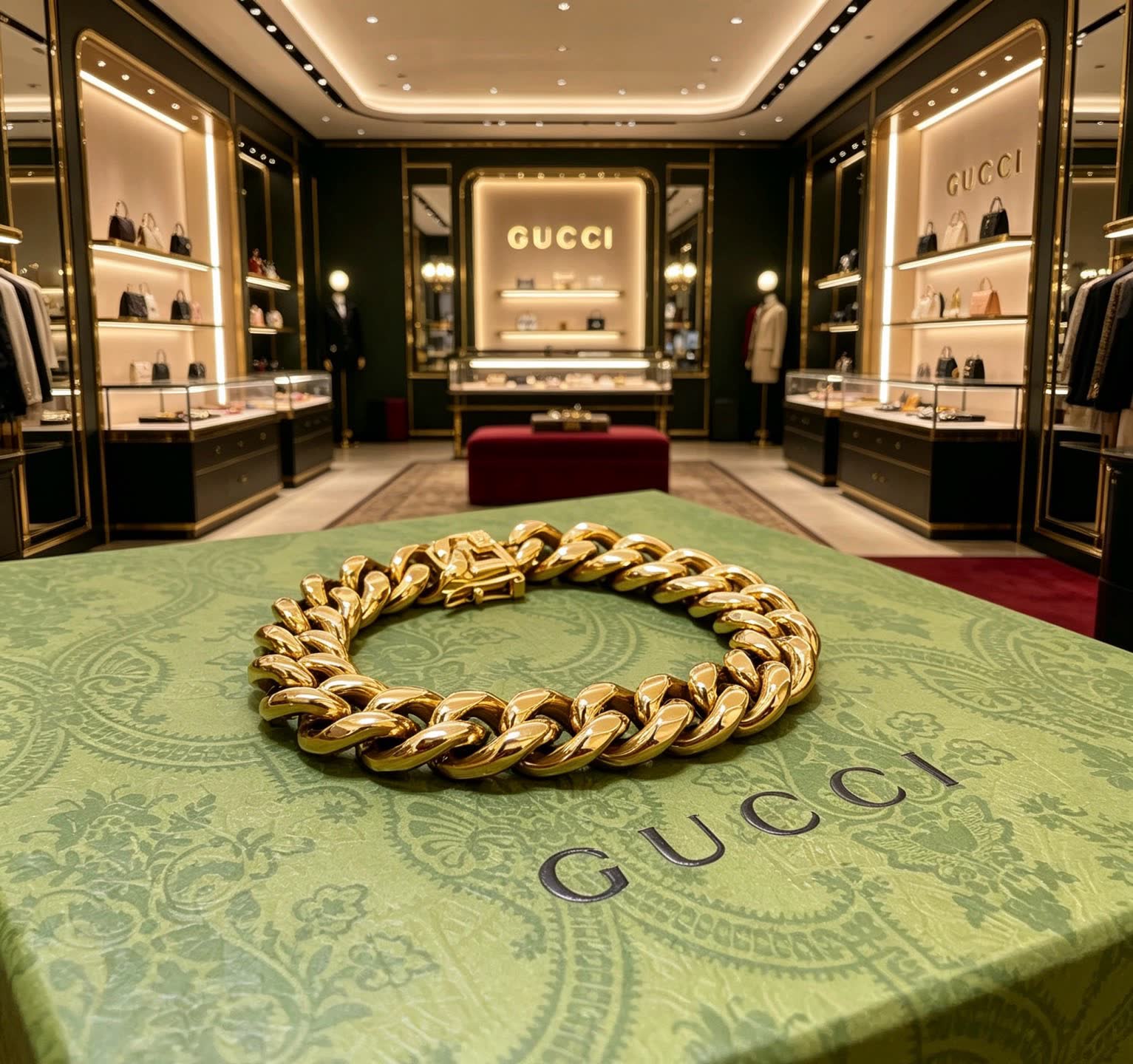 Gucci Gold Chain Bracelet