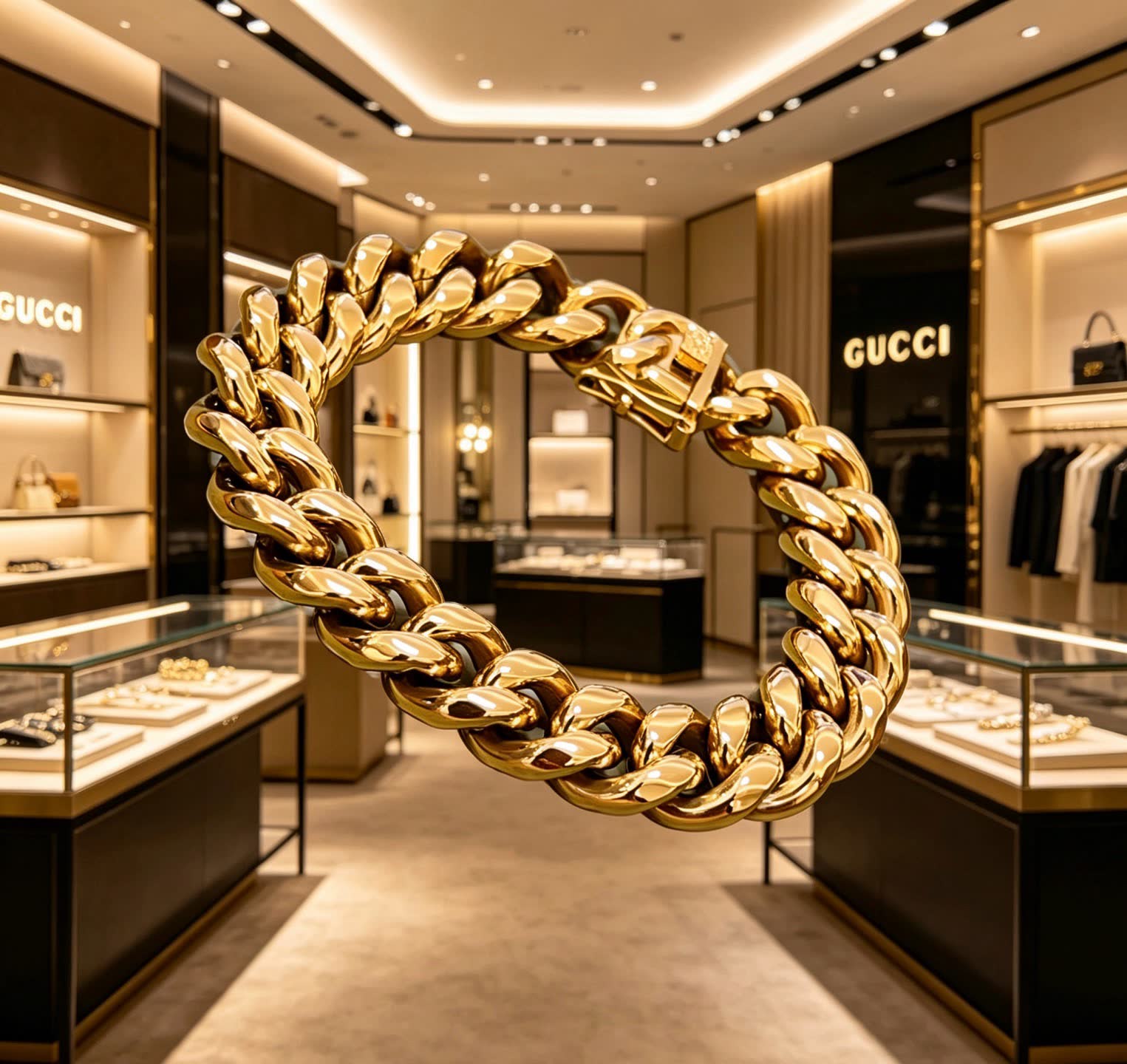 Gucci Gold Chain Bracelet