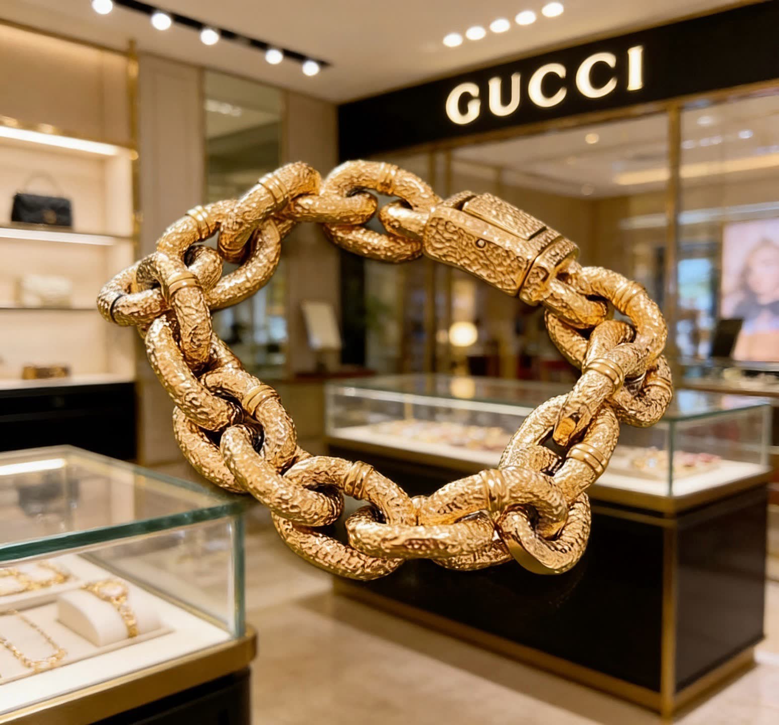Gucci Gold Chain Bracelet
