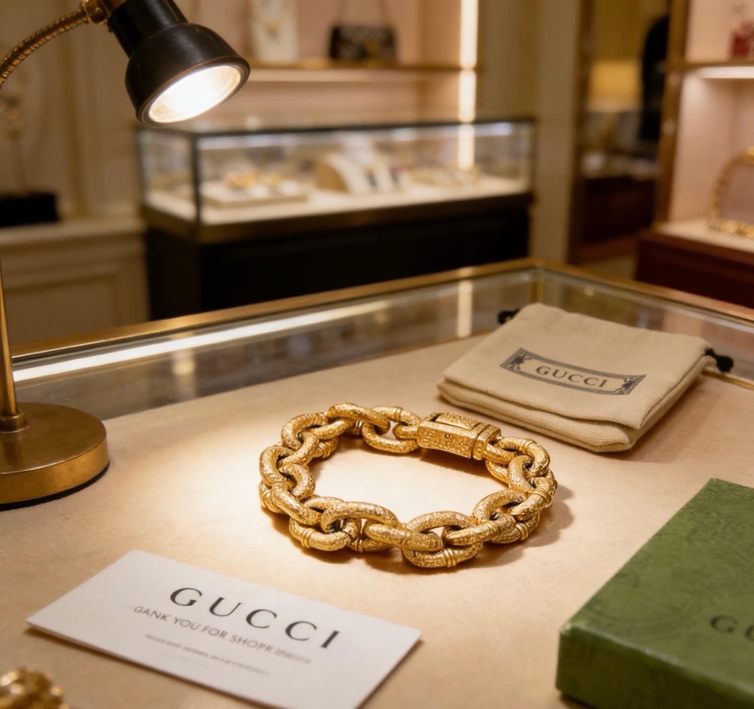 Gucci Gold Chain Bracelet