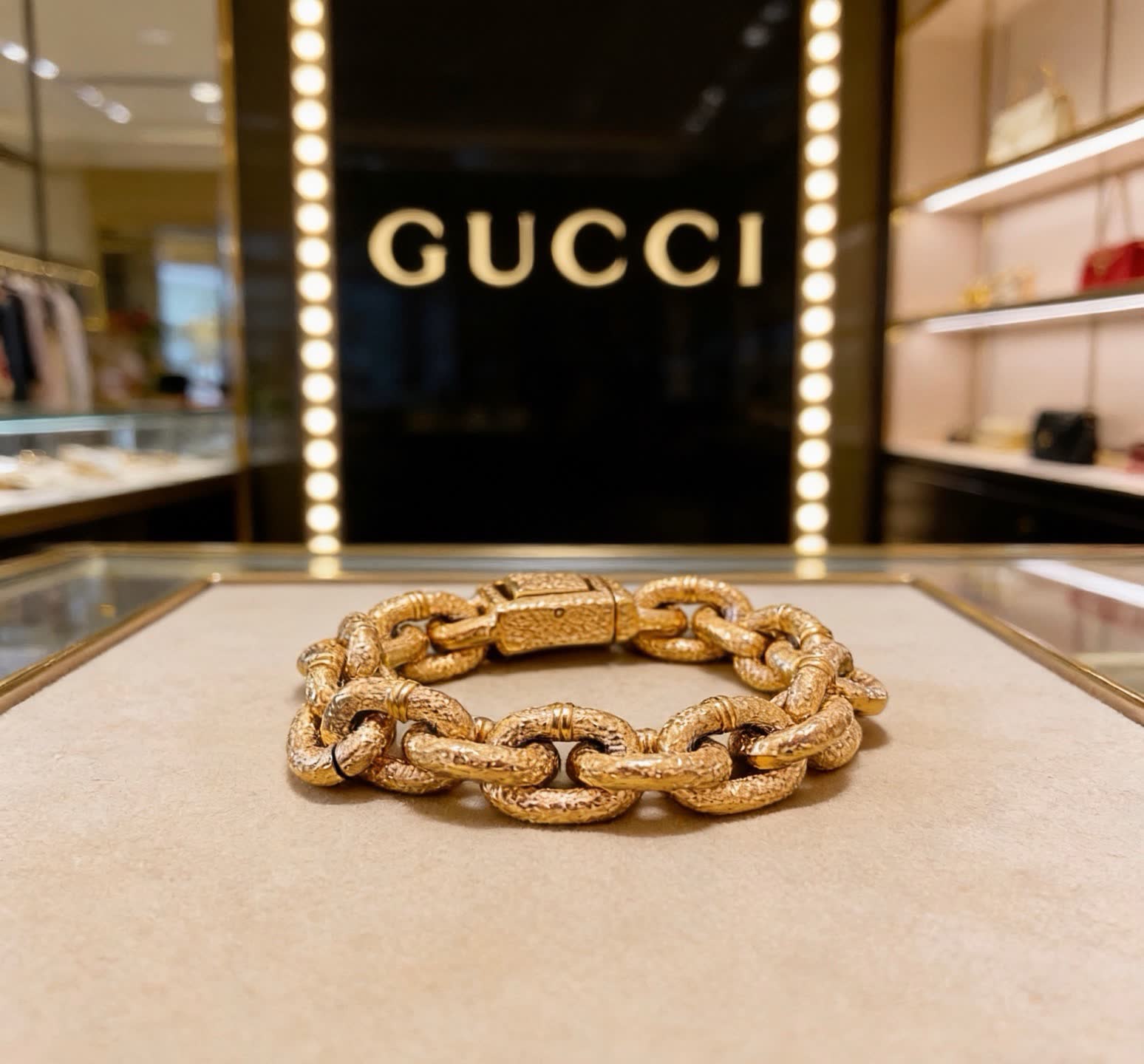 Gucci Gold Chain Bracelet