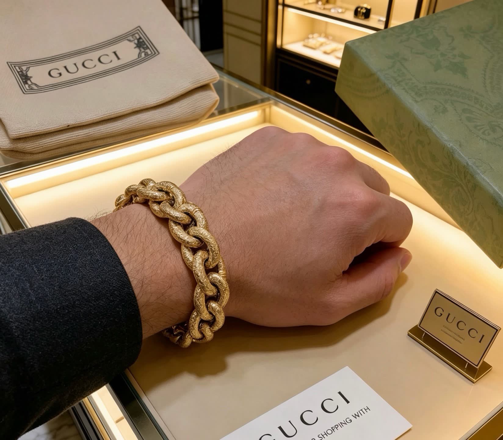 Gucci Gold Chain Bracelet