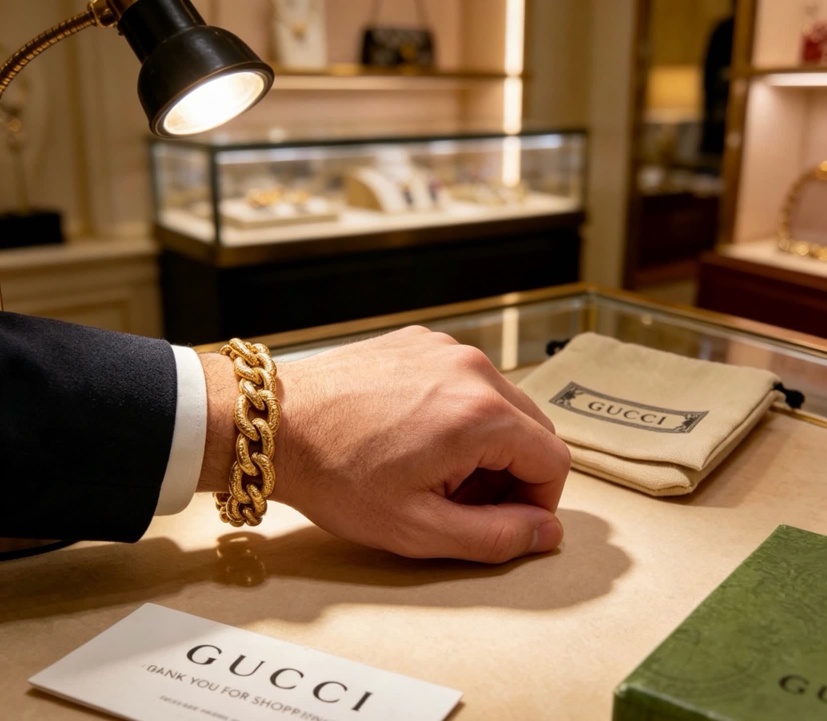 Gucci Gold Chain Bracelet