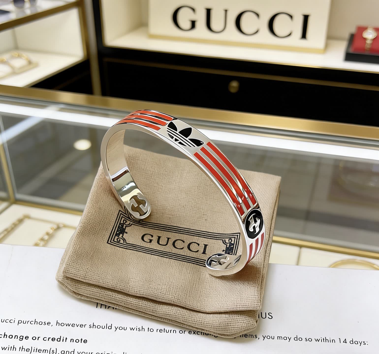 Gucci x Adidas Logo Bracelet
