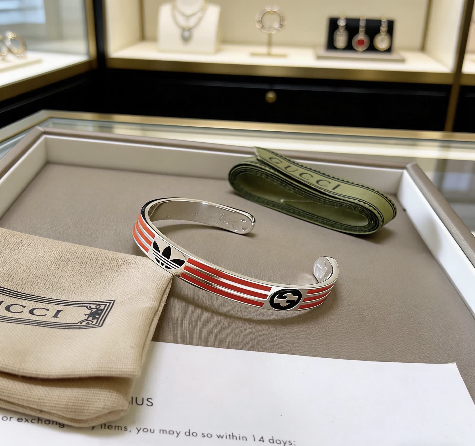 Gucci x Adidas Logo Bracelet