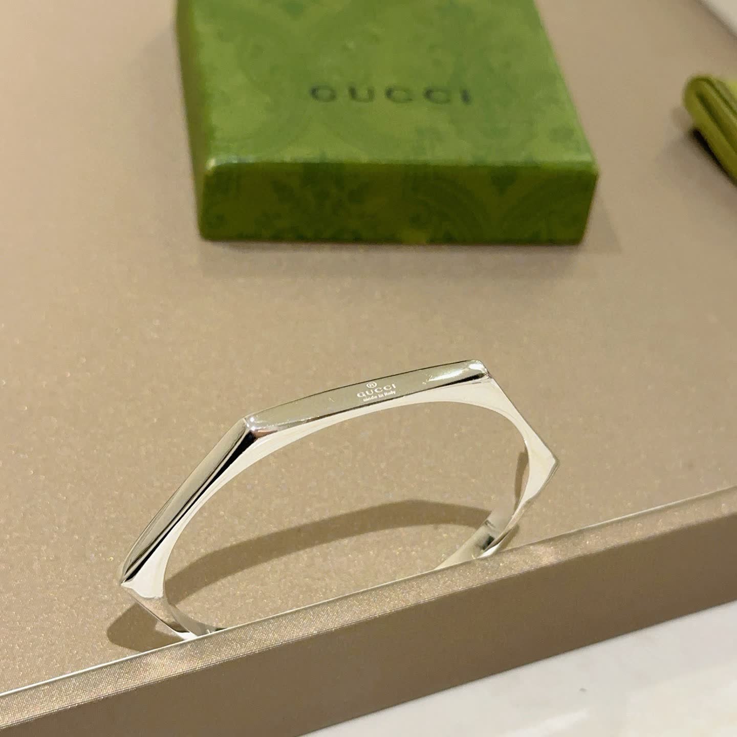 Gucci Silver Bangle Bracelet
