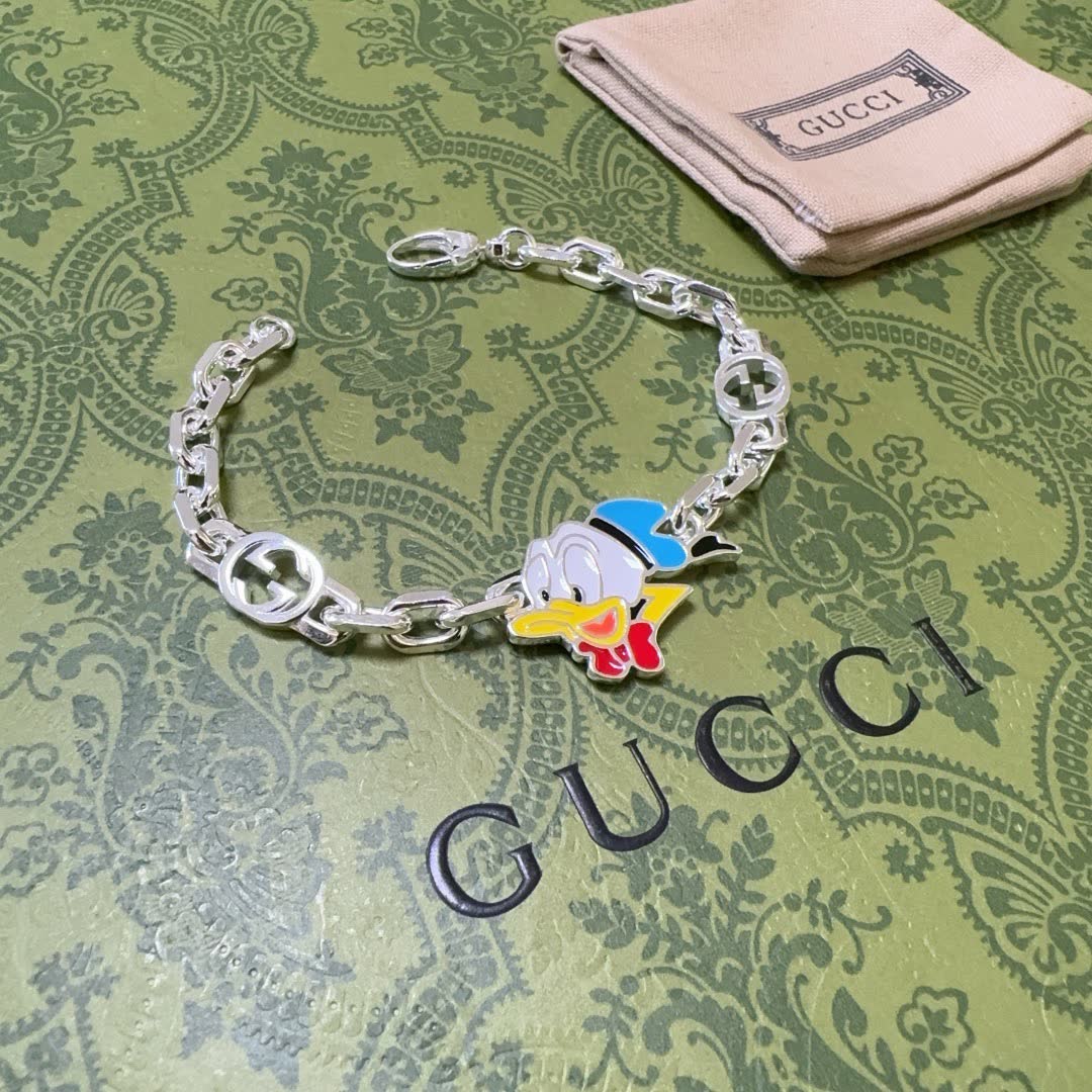 Gucci Disney Donald Duck Charm Bracelet