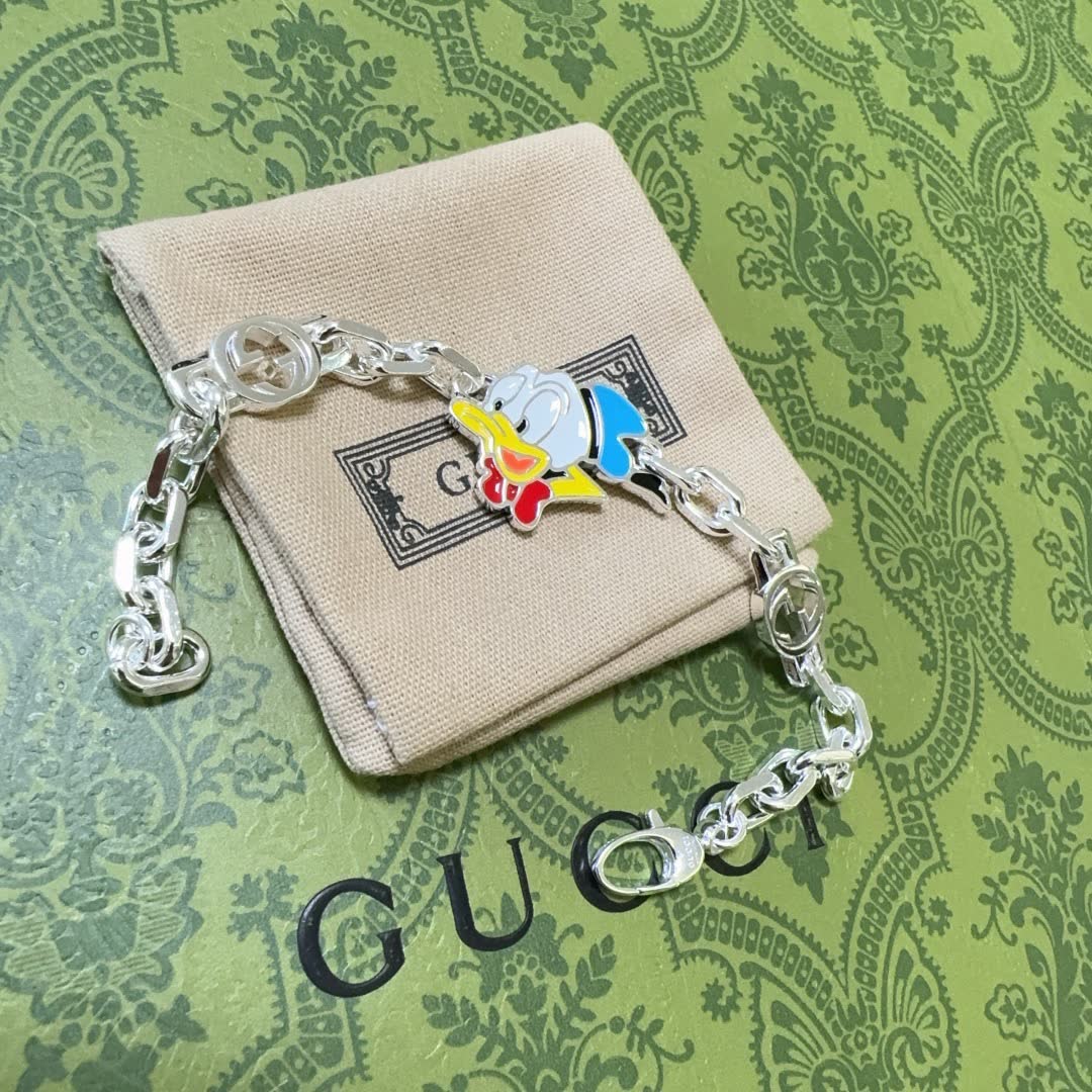 Gucci Disney Donald Duck Charm Bracelet