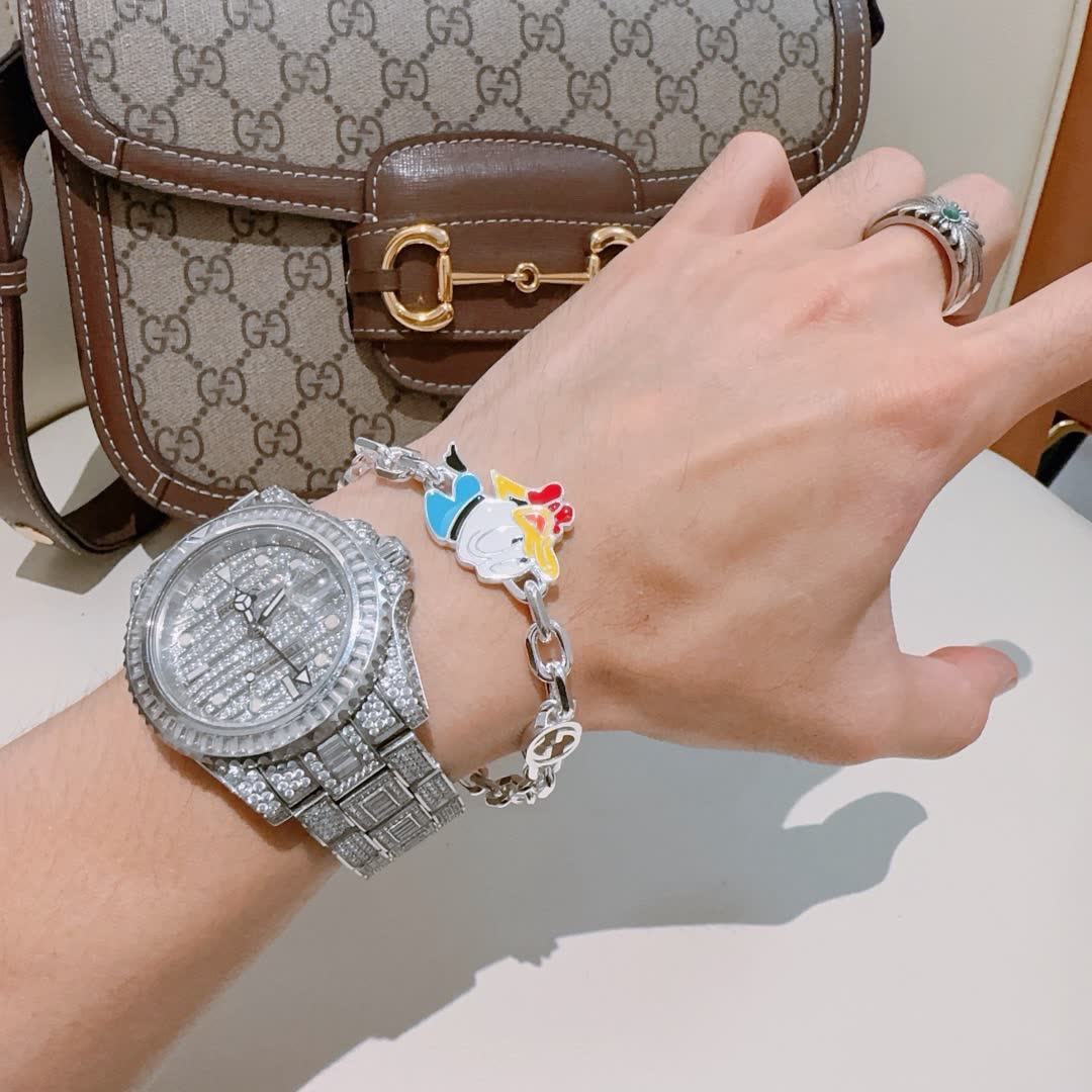 Gucci Disney Donald Duck Charm Bracelet
