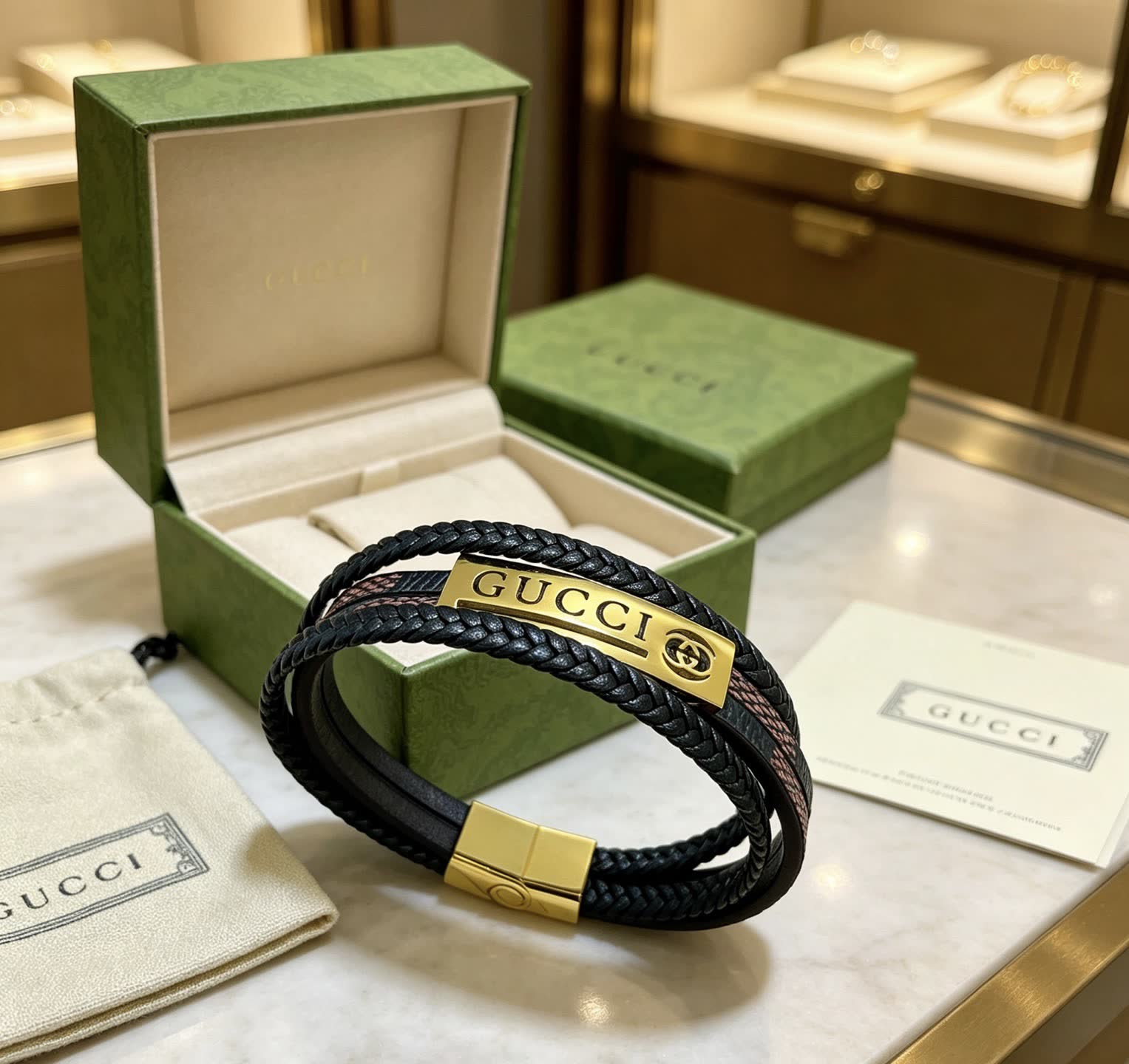 Gucci Leather Bracelet