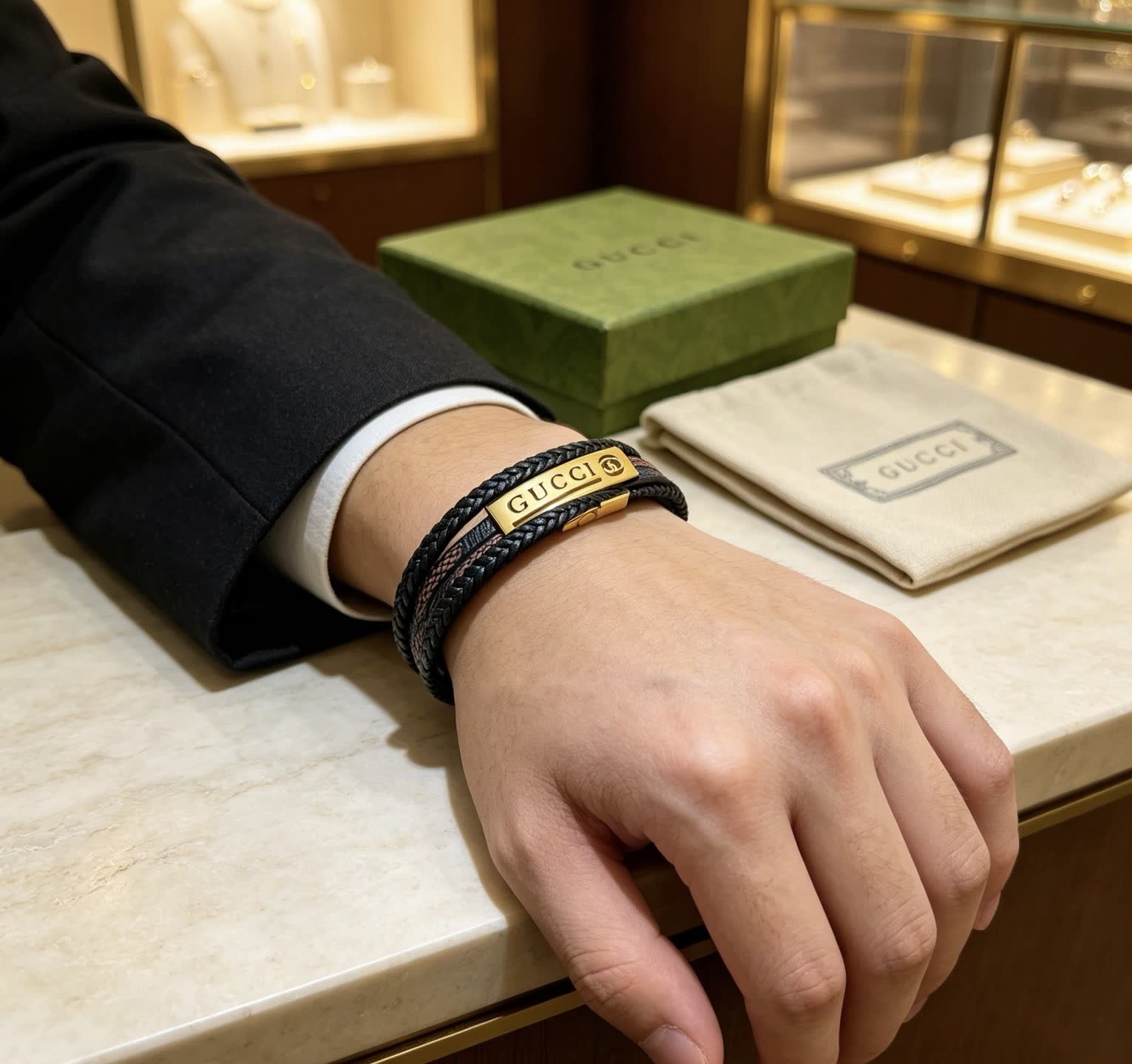 Gucci Leather Bracelet
