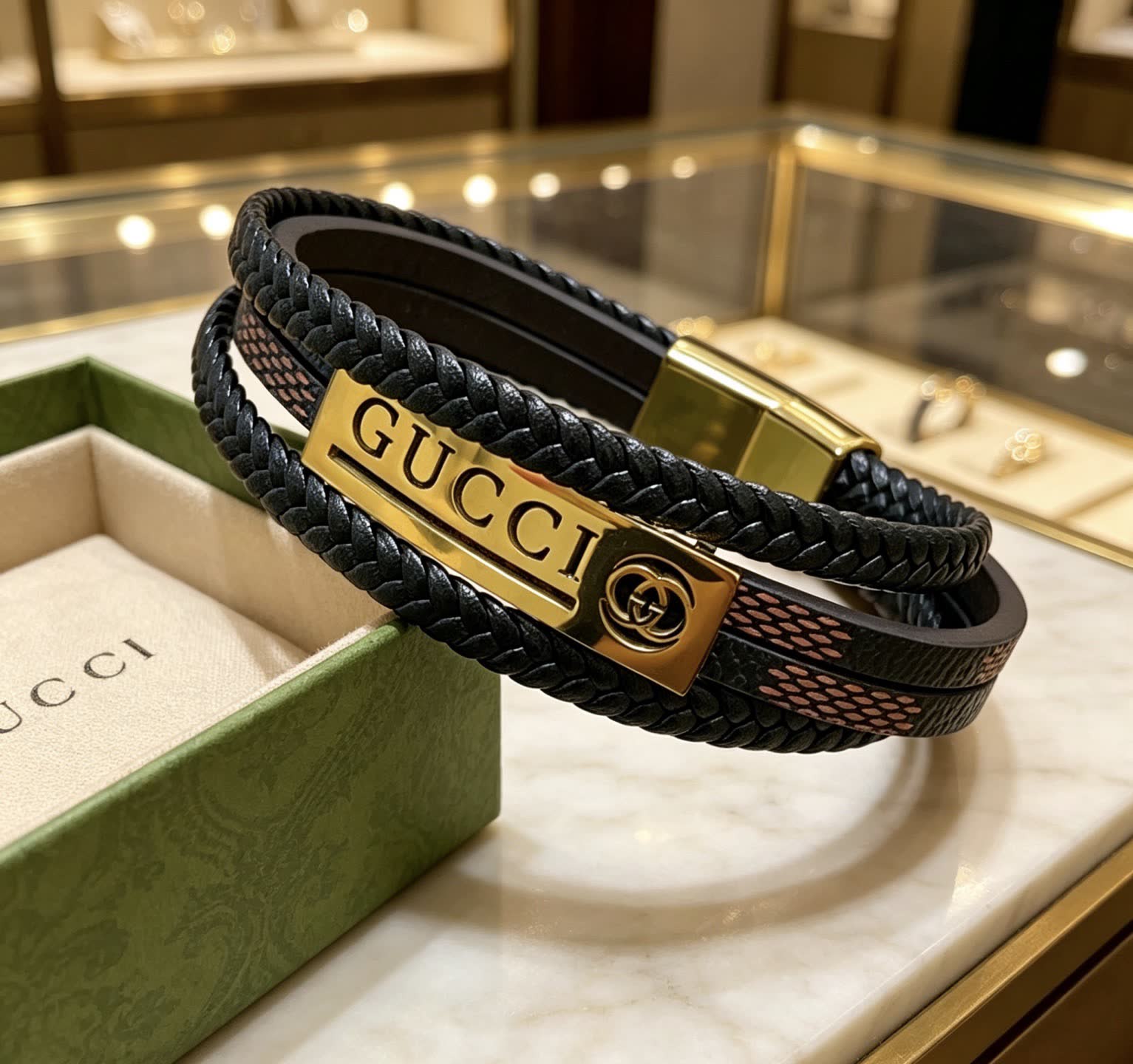 Gucci Leather Bracelet