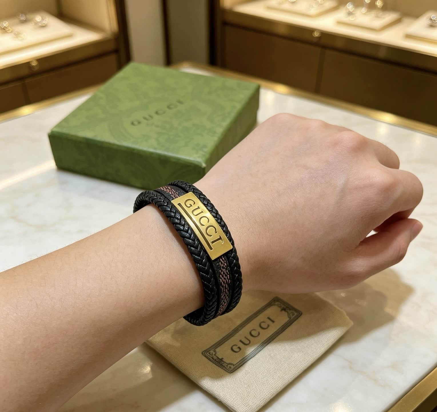Gucci Leather Bracelet