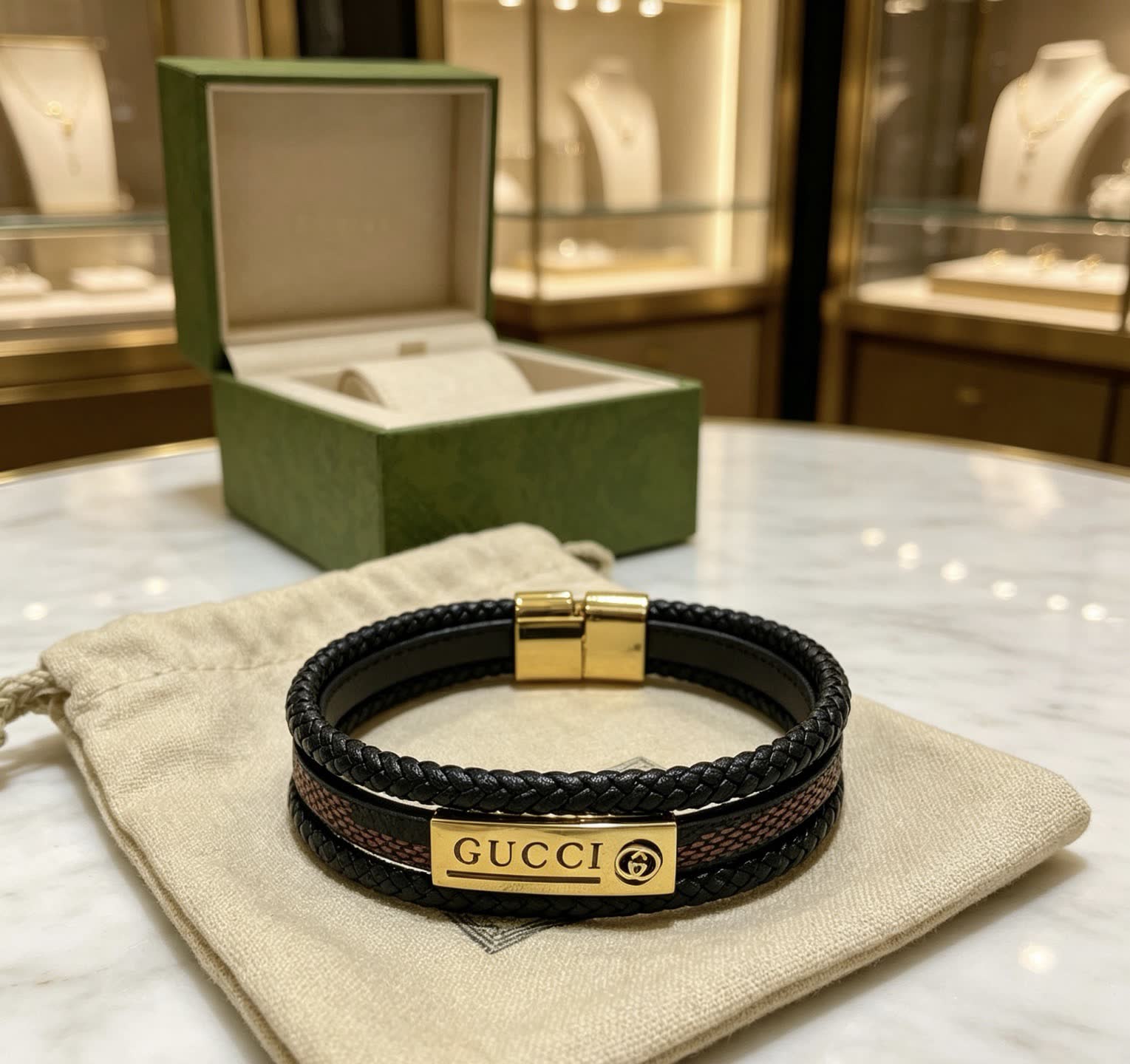 Gucci Leather Bracelet