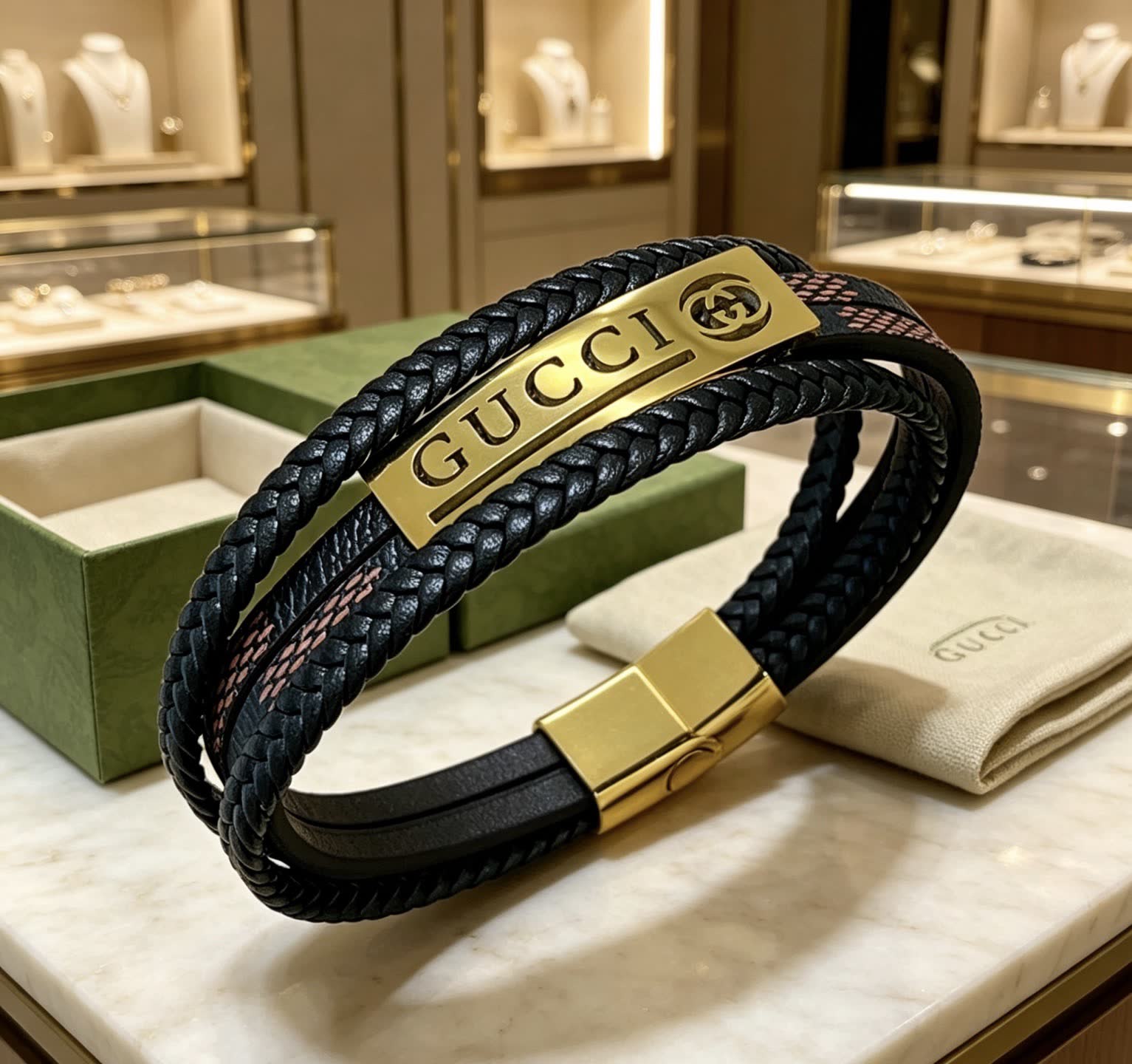Gucci Leather Bracelet