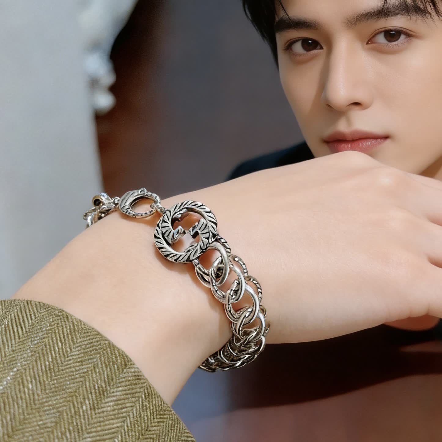 Gucci Silver Link Bracelet