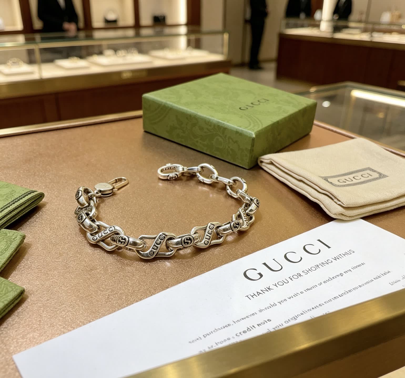 Gucci Silver Chain Bracelet