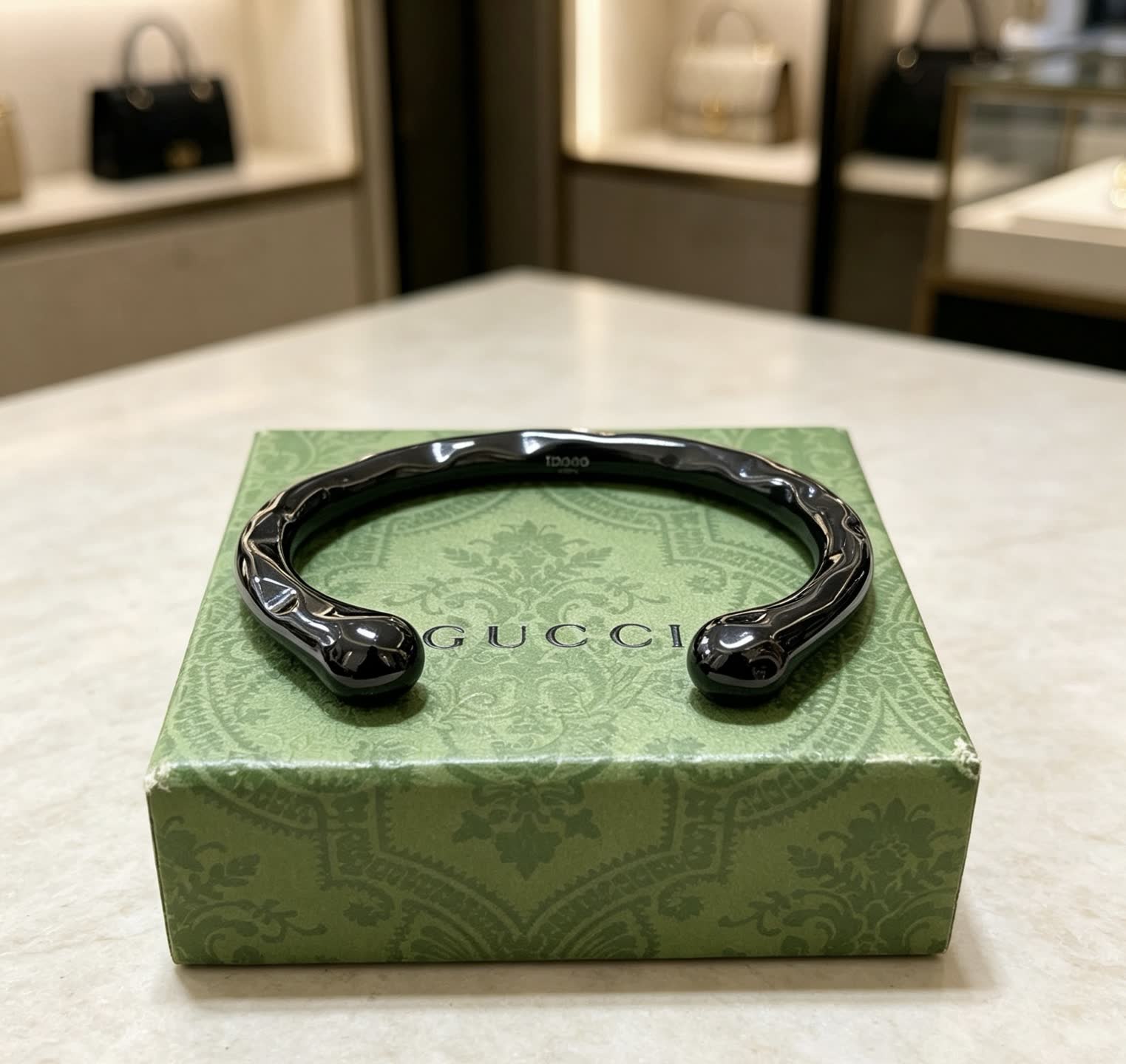 Chanel Black Cuff Bracelet