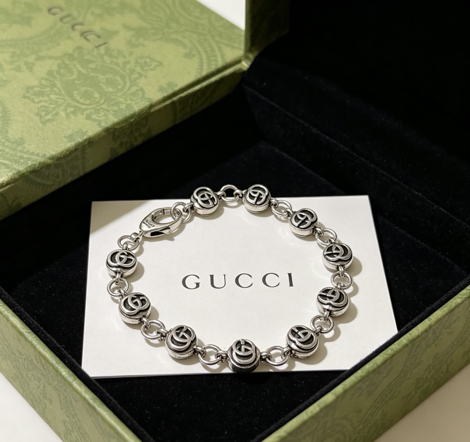 Gucci Silver Logo Bracelet
