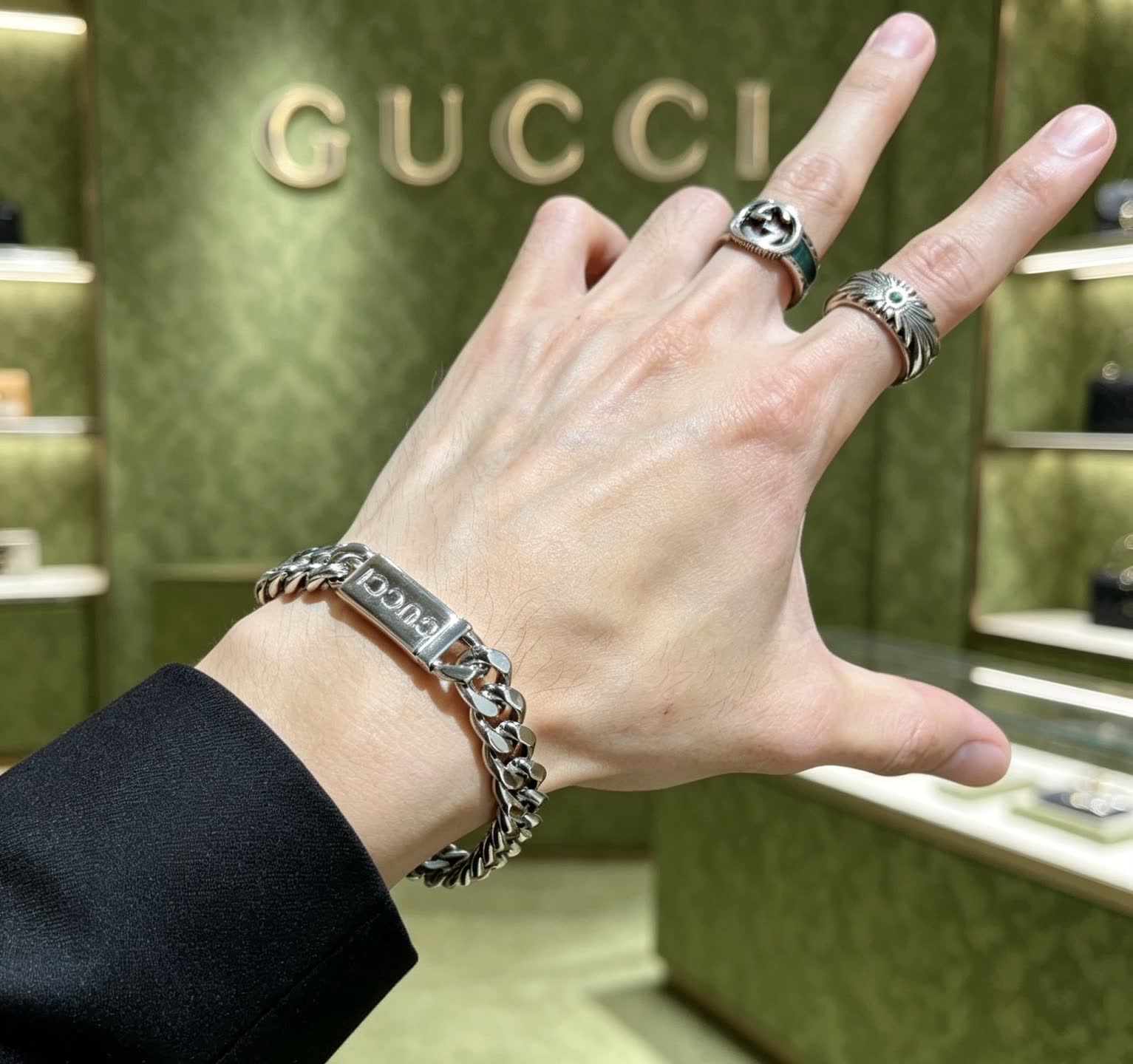 Gucci Silver Chain Bracelet