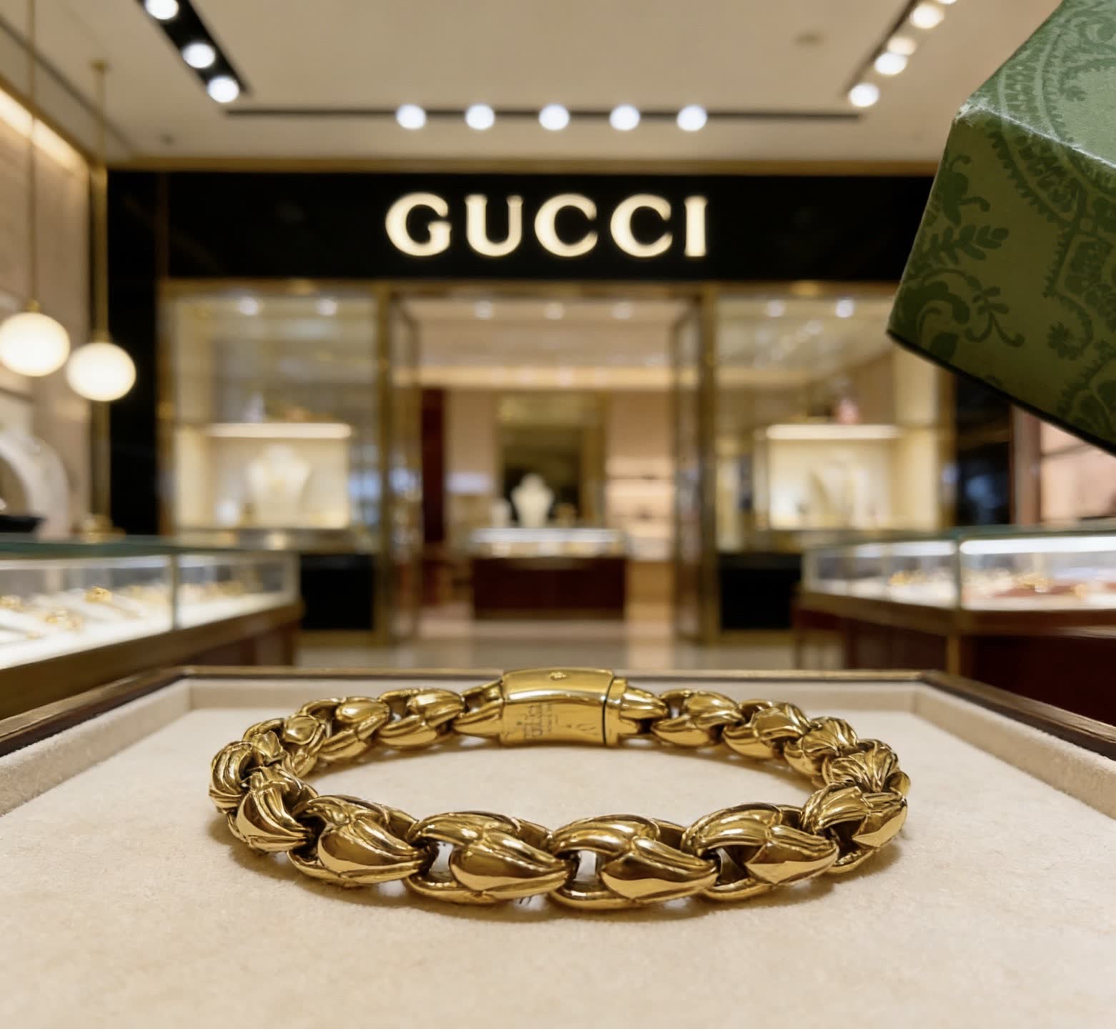 Gucci Gold Chain Bracelet
