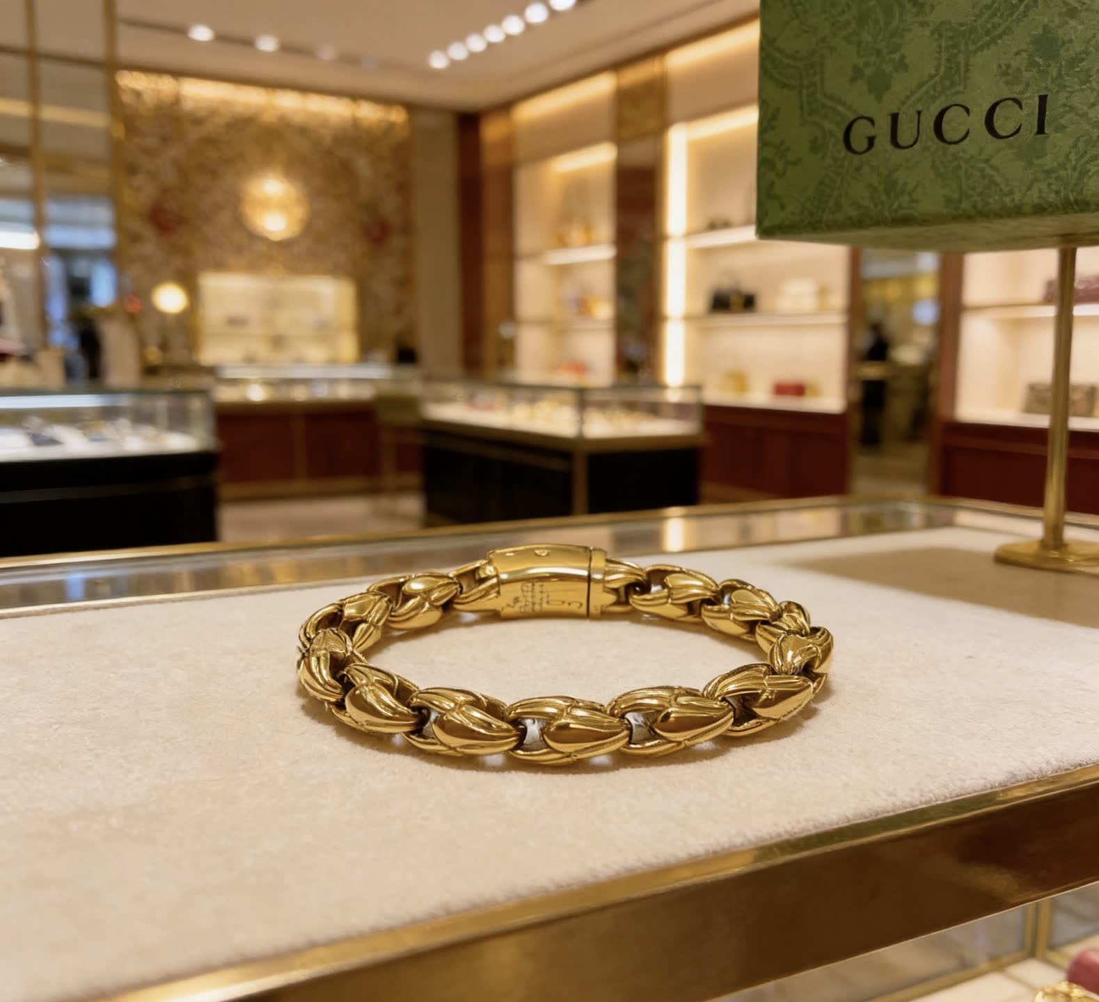 Gucci Gold Chain Bracelet