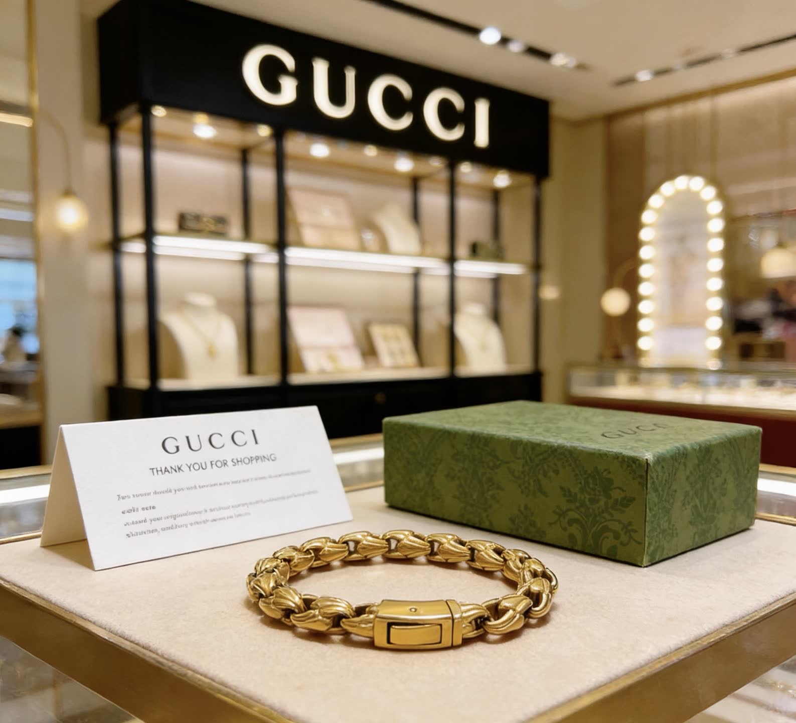 Gucci Gold Chain Bracelet