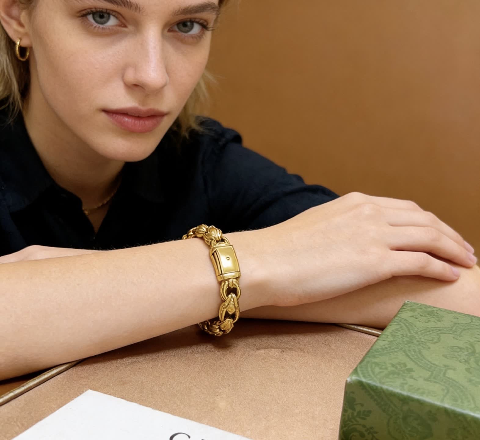 Gucci Gold Chain Bracelet