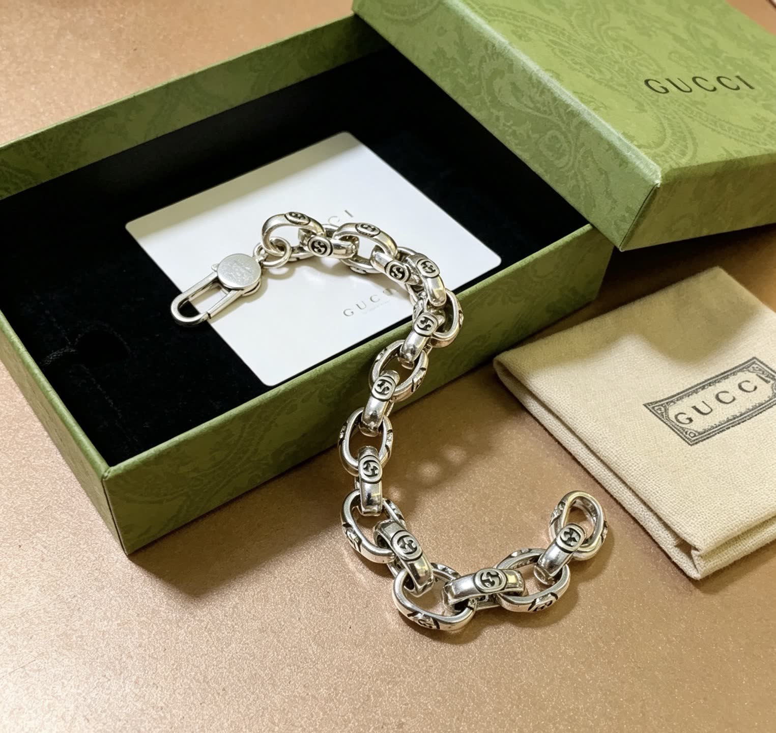 Gucci Silver Chain Bracelet