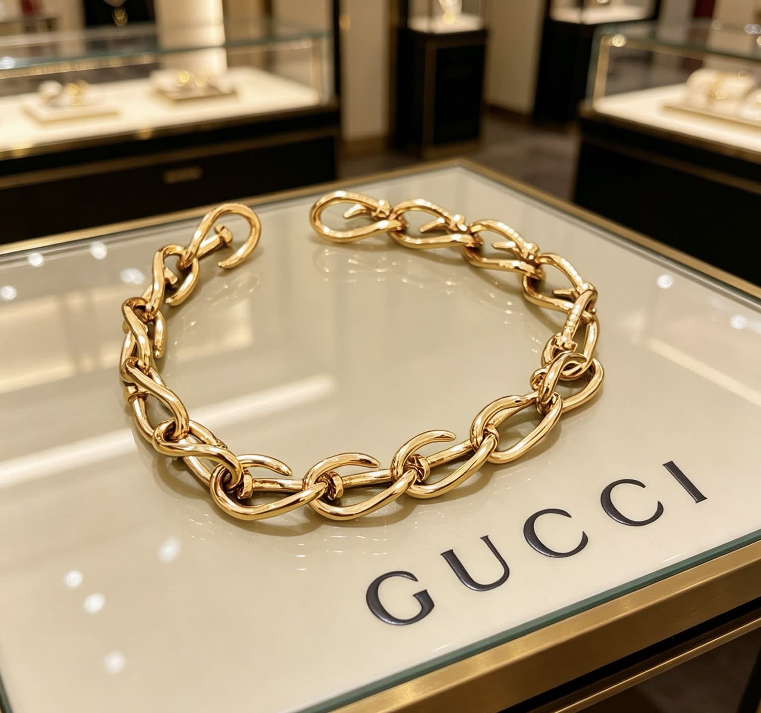 Gucci Gold Chain Bracelet