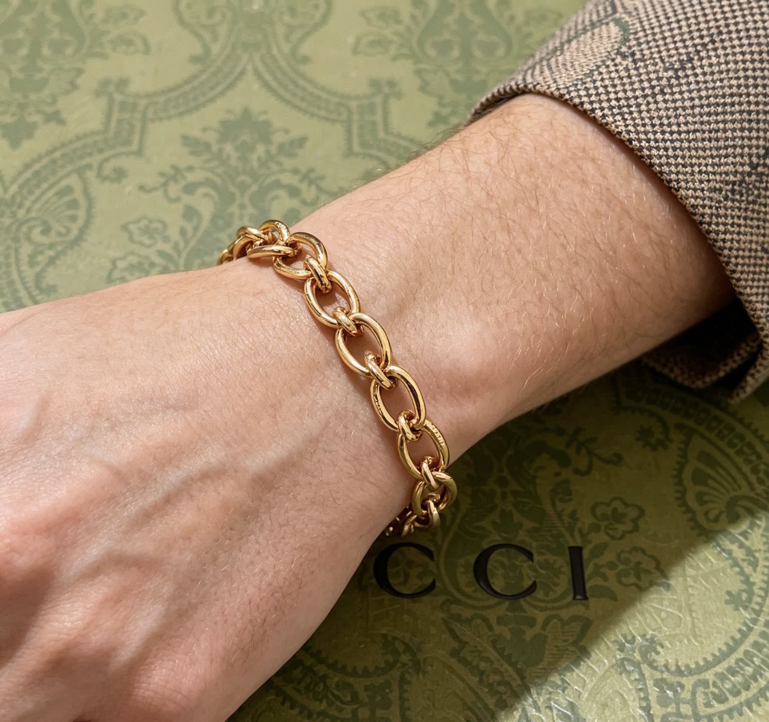 Gucci Gold Chain Bracelet