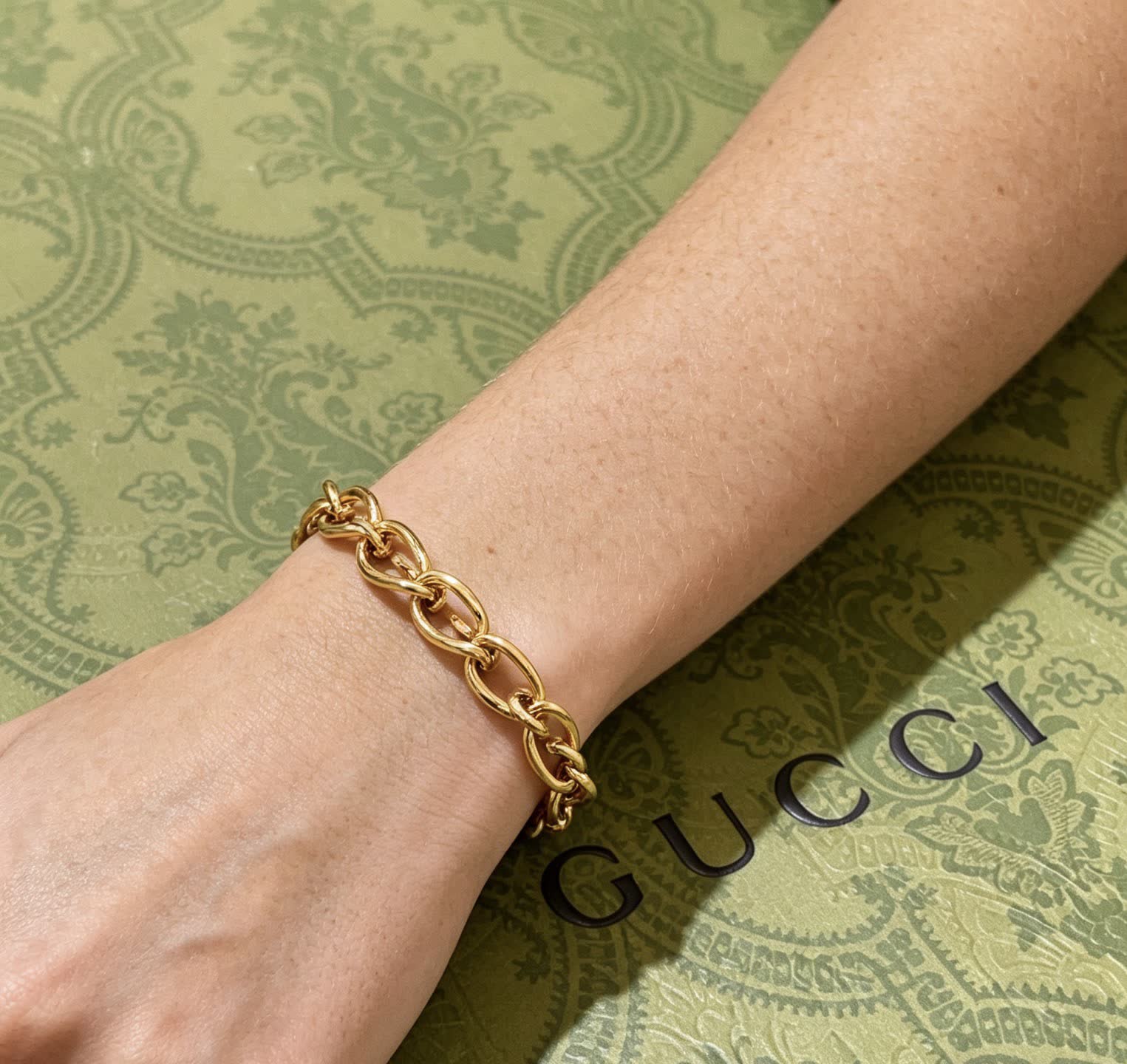 Gucci Gold Chain Bracelet