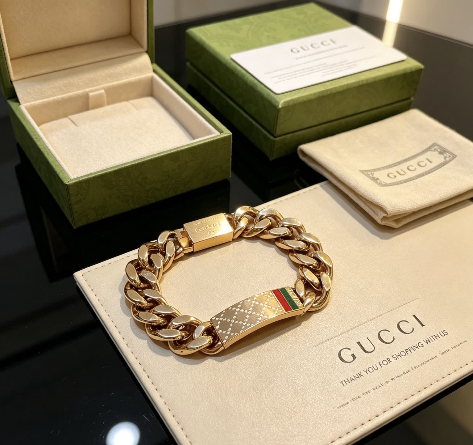 Gucci Gold-Plated Interlocking G Bracelet Gucci Gold-Plated Interlocking G Bracelet