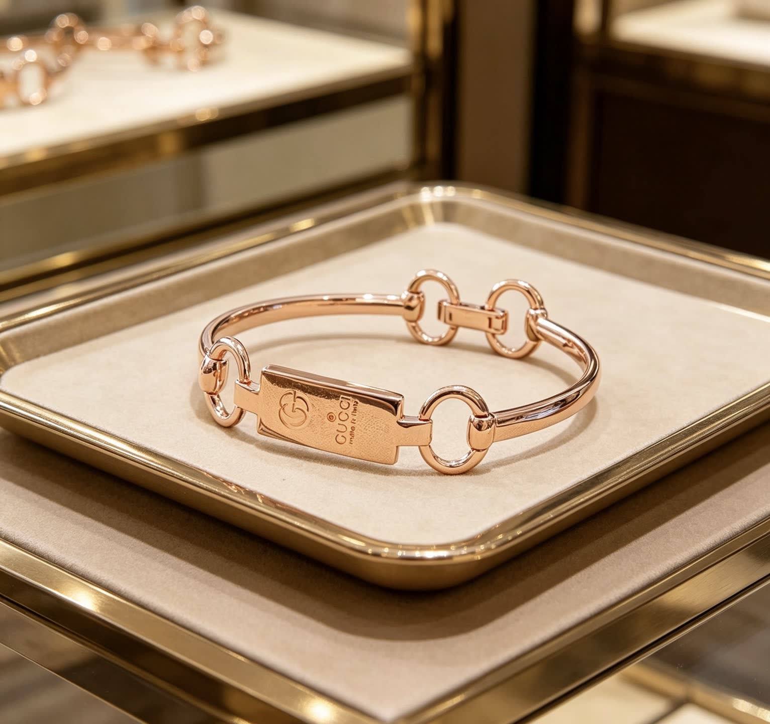 Gucci Rose Gold Link Bracelet