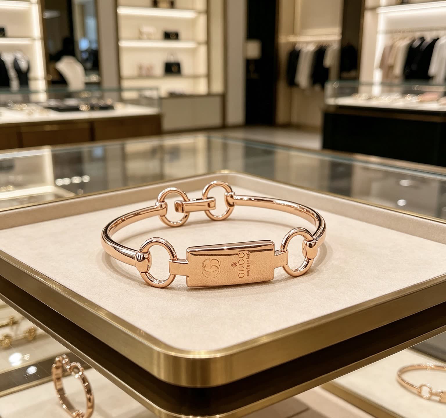 Gucci Rose Gold Link Bracelet