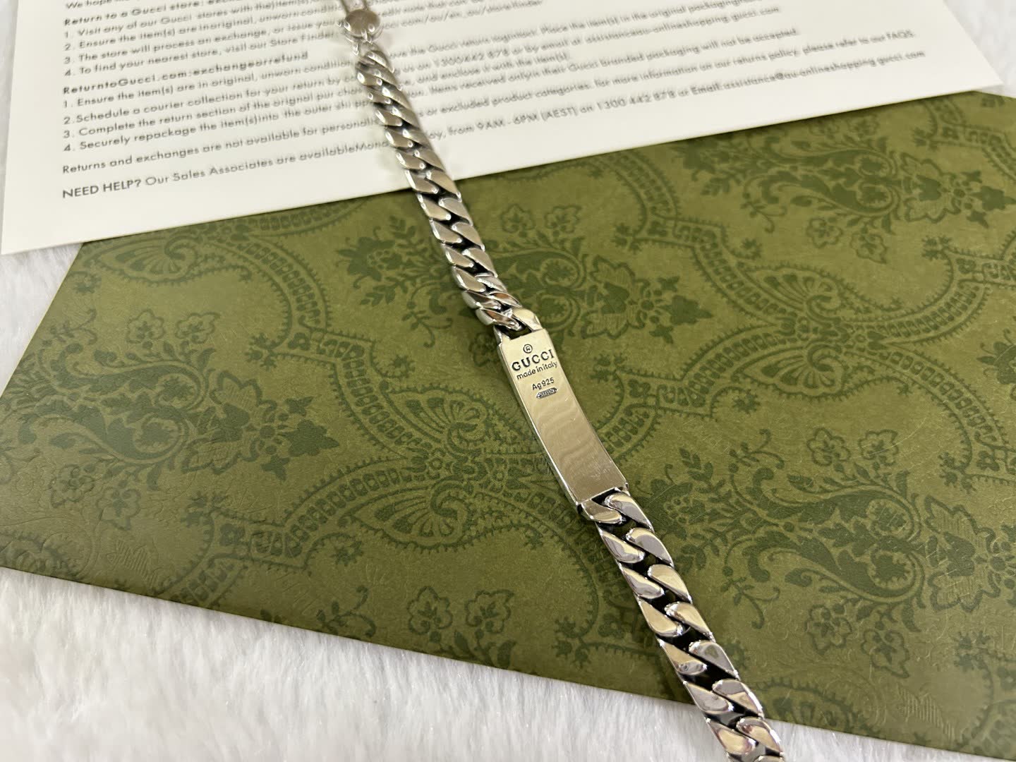 Gucci Silver Chain Bracelet