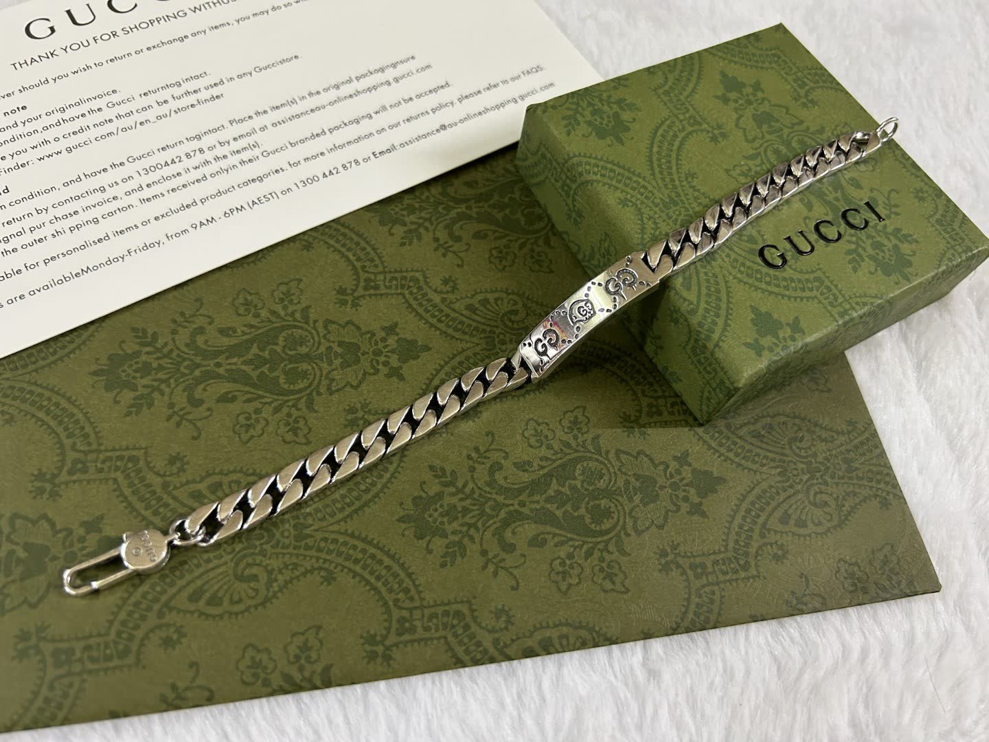 Gucci Silver Chain Bracelet
