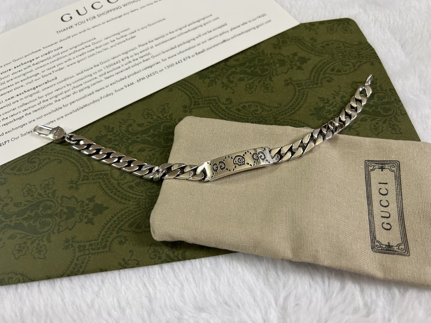 Gucci Silver Chain Bracelet