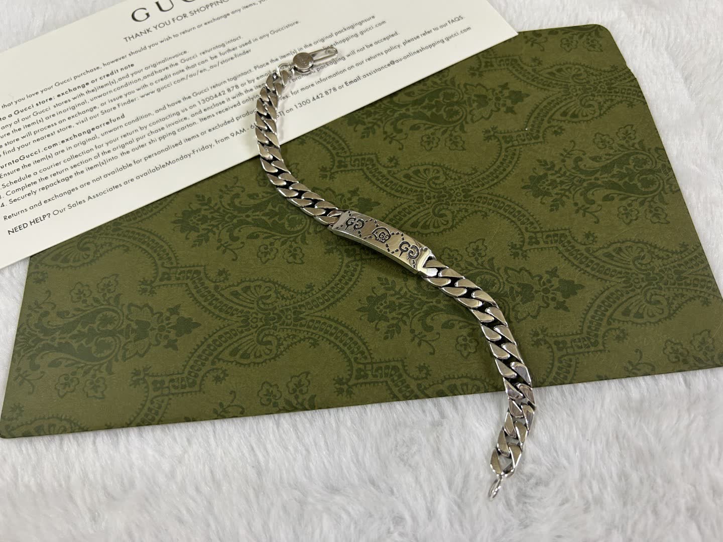 Gucci Silver Chain Bracelet