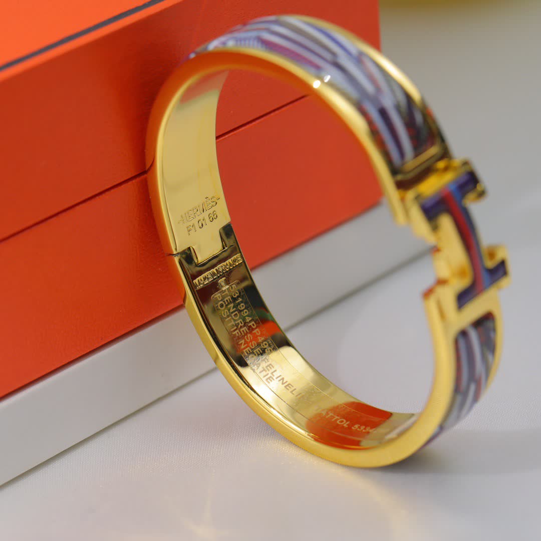 Hermes Hermès Enamel H Bracelet