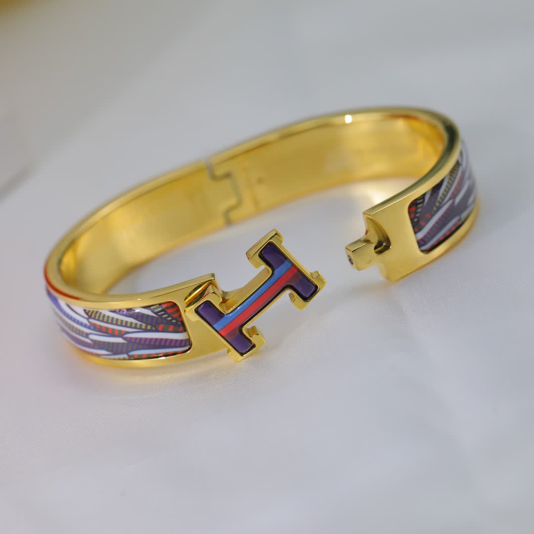 Hermes Hermès Enamel H Bracelet
