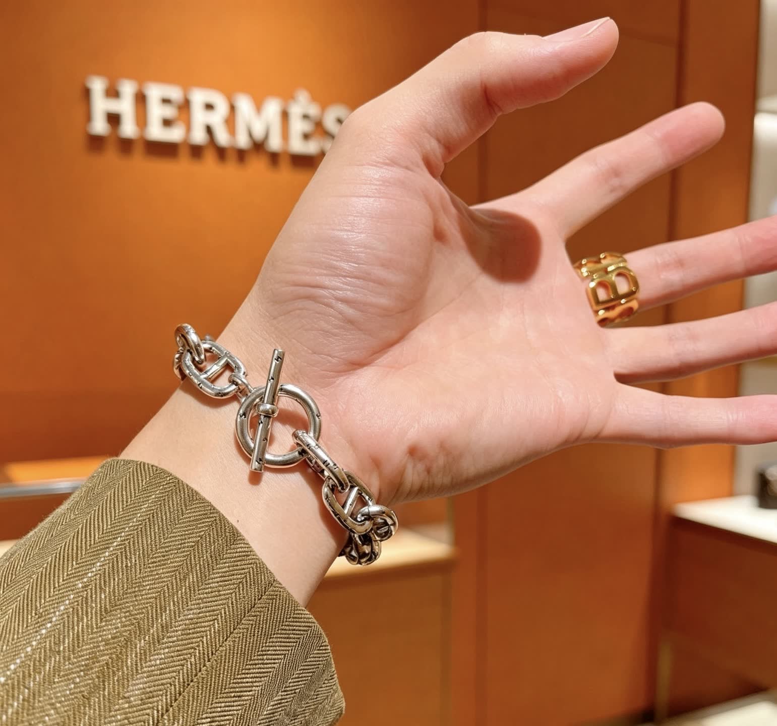 Hermes Hermès Paris Silver Bracelet