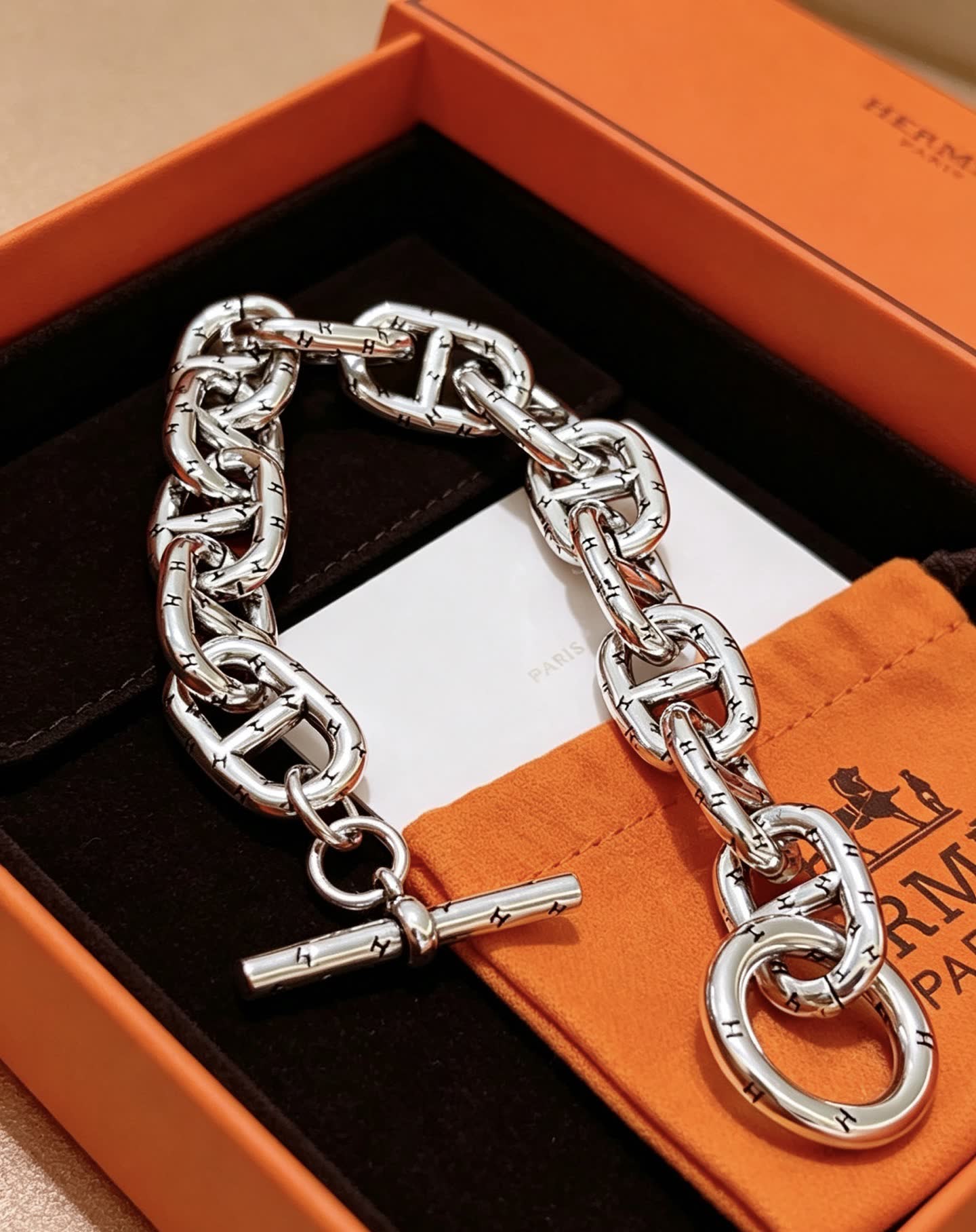 Hermes Hermès Paris Silver Bracelet
