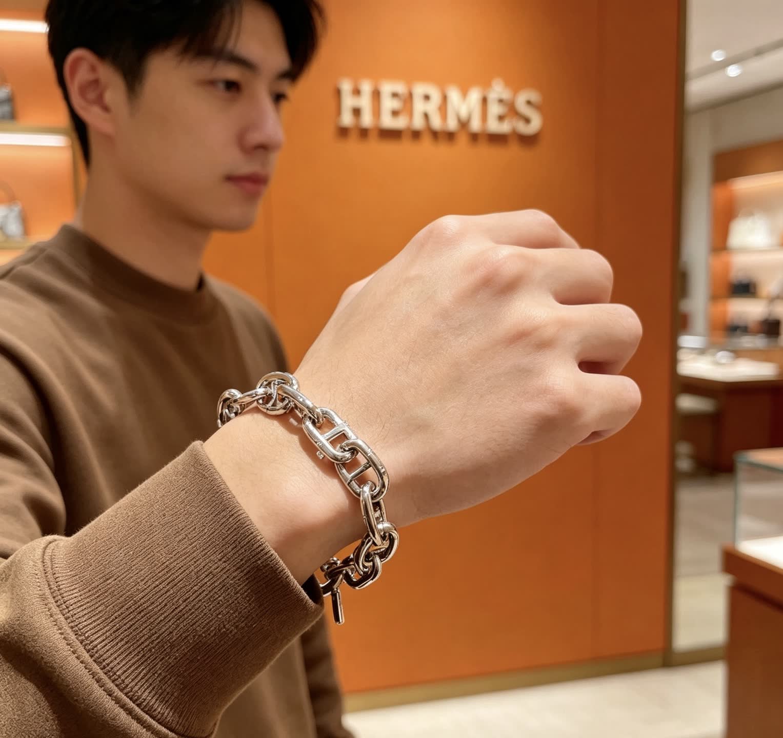 Hermes Hermès Paris Silver Bracelet