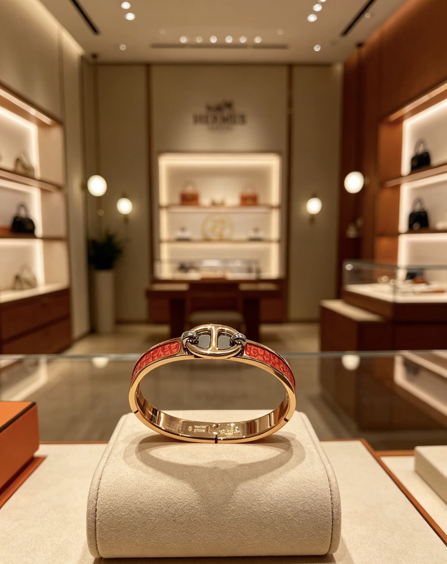 Hermes Hermès Gold and Enamel Bracelet Hermes Hermès Gold and Enamel Bracelet