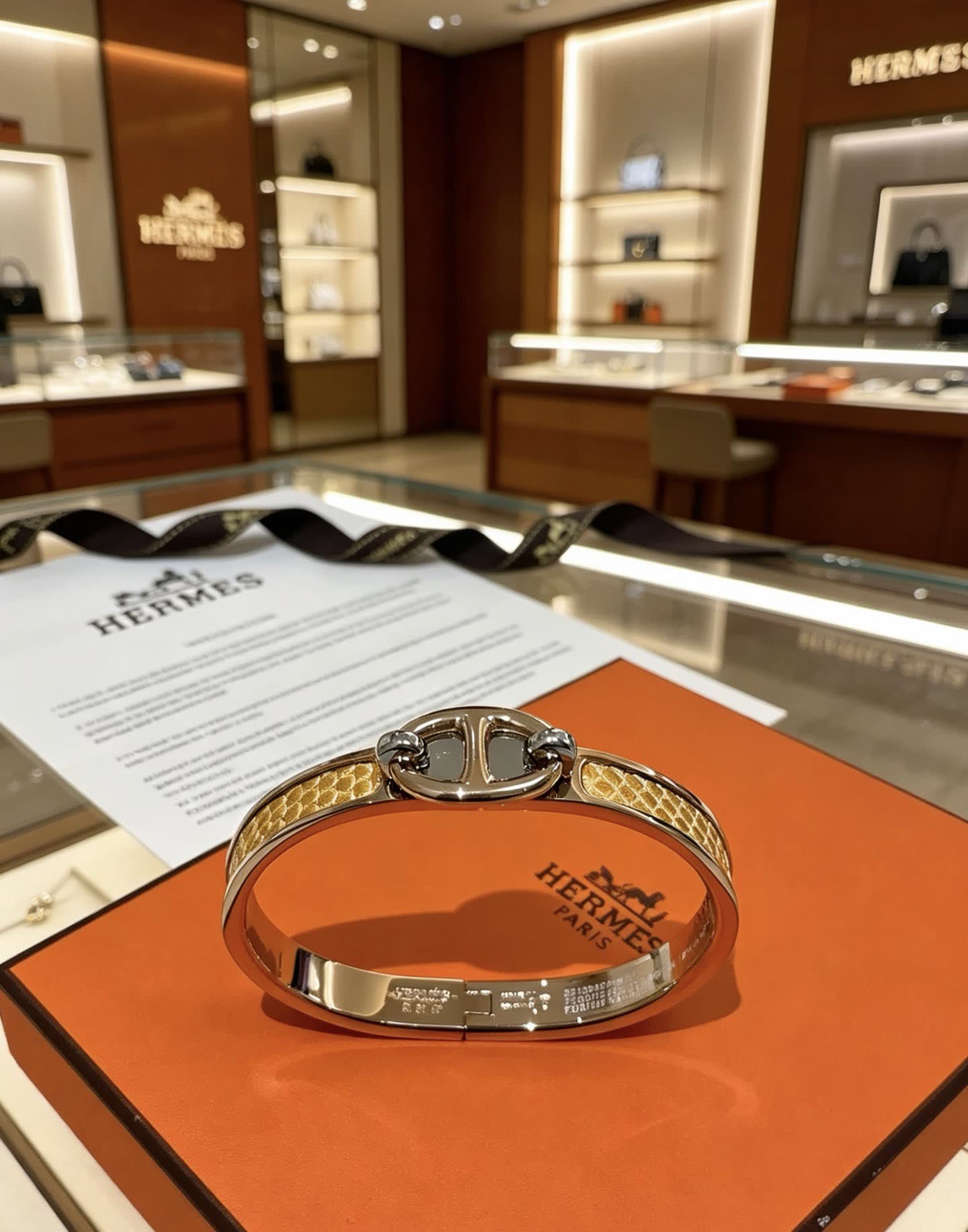 Hermes Hermès Gold Plated Bracelet