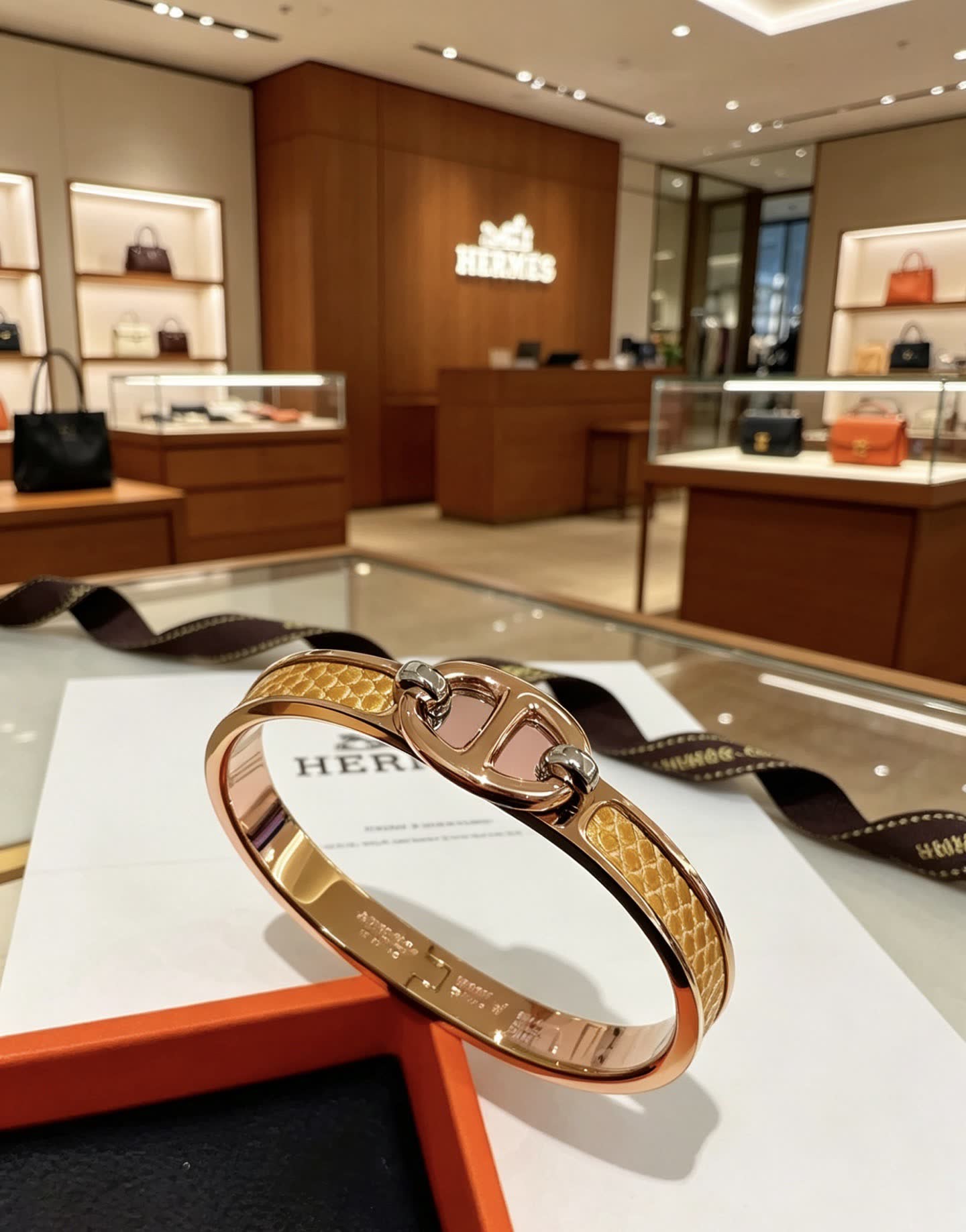 Hermes Hermès Gold Plated Bracelet
