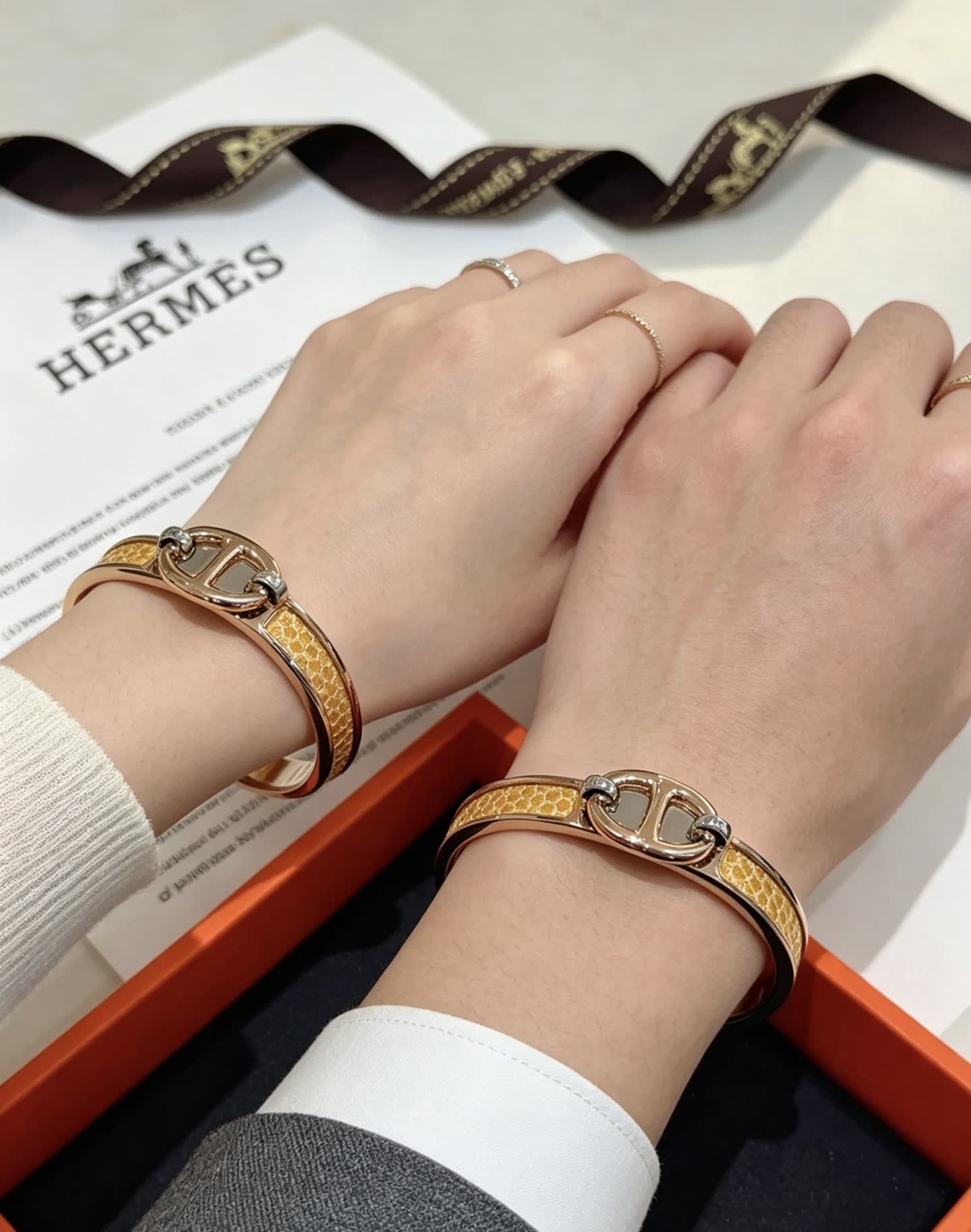 Hermes Hermès Gold Plated Bracelet