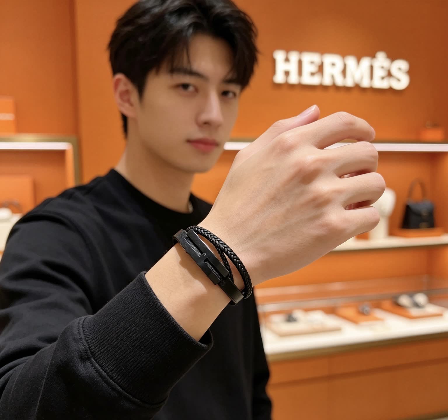 Hermes Hermès Paris Leather Bracelet