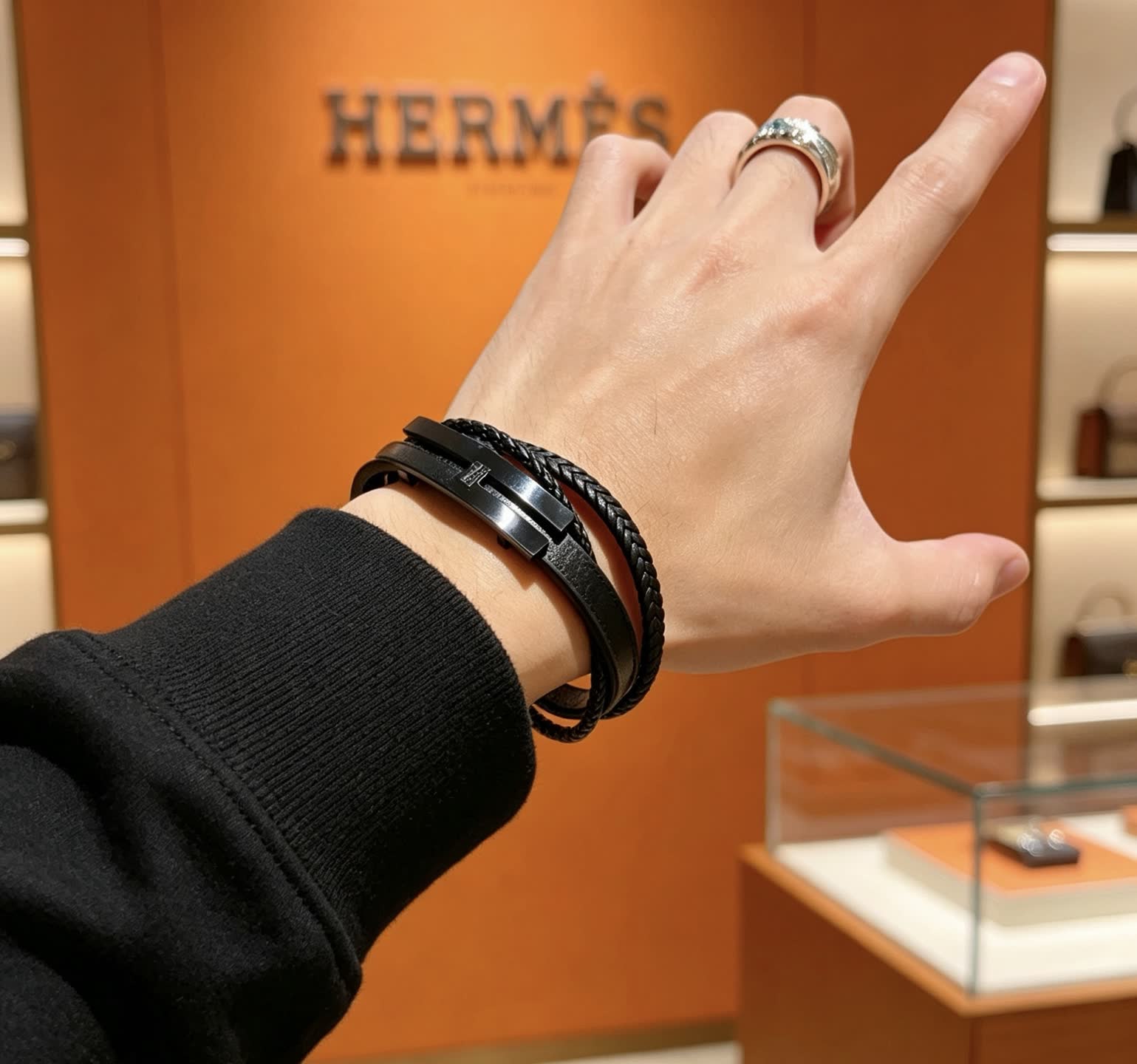 Hermes Hermès Paris Leather Bracelet